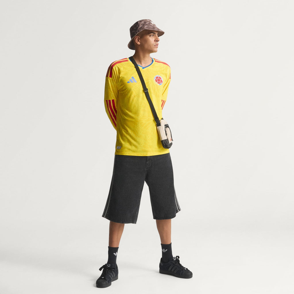 adidas Colombia 26 Home Authentic Long Sleeve Jersey - JZ8789-ADIDAS by adidas | Available at Niky's Sports