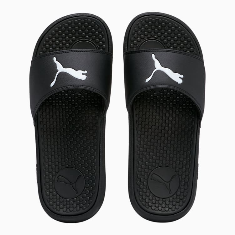 Puma Cool Cat Sport Glitter Women s Slides Black Silver 7