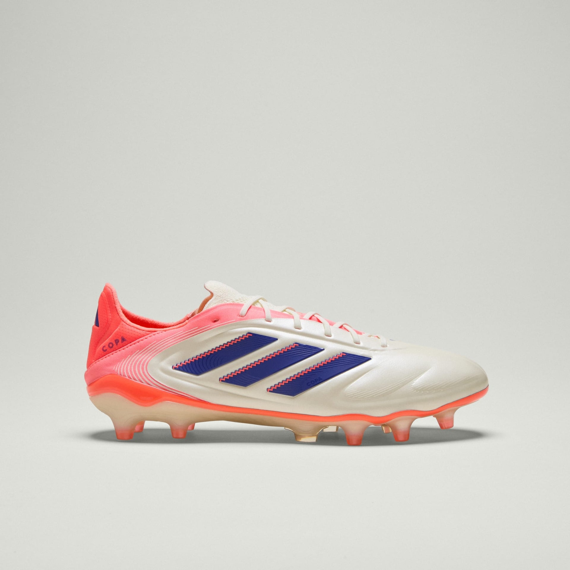 adidas Copa Pure III Elite FG Soccer Cleats (OFF White/Lucid Blue/Coral) 10 M / 11 W adidas Copa Pure III Elite FG Soccer Cleats (OFF White/Lucid Blue/Coral) 10 M / 11 W