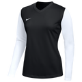 Nike Women's Dri-FIT Tiempo Premier II Long Sleeve Jersey - Black - DH8236-010-NIKE by Nike | Available at Niky's Sports