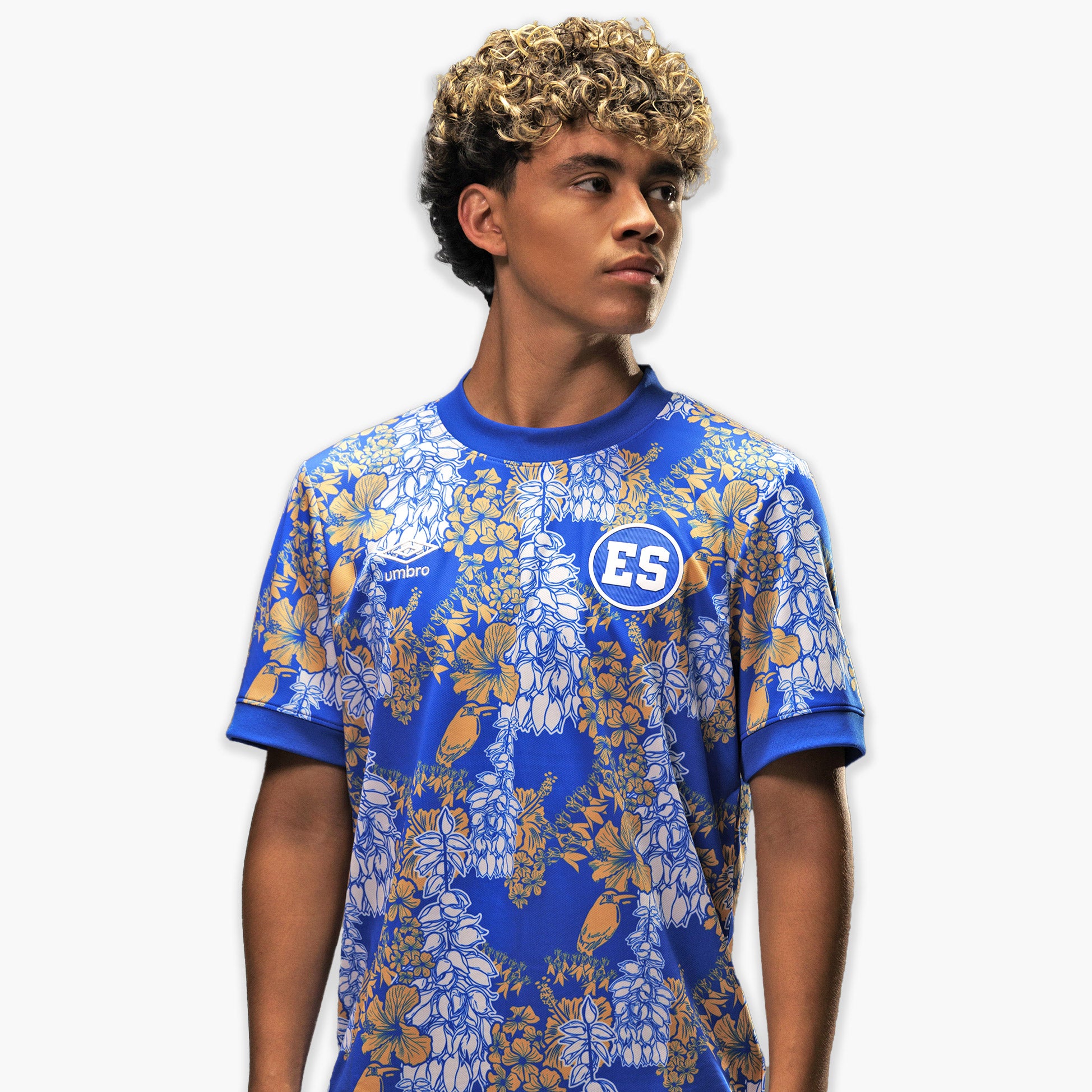 Umbro El Salvador Pre-Match Jersey 2025 Men's - UUM1ESAJ525112-TMC-UMBRO by Umbro | Available at Niky's Sports