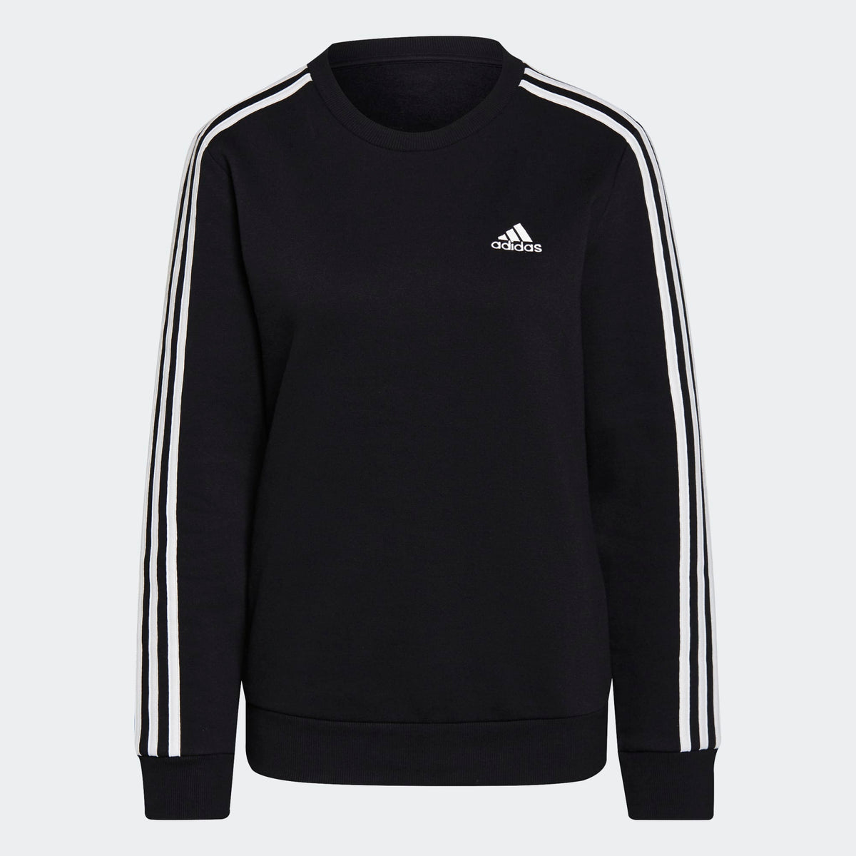 adidas ESSENTIALS 3-STRIPES FLEECE WOMEN'S SWEATSHIRT - GS1344-ADIDAS by adidas | Available at Niky's Sports