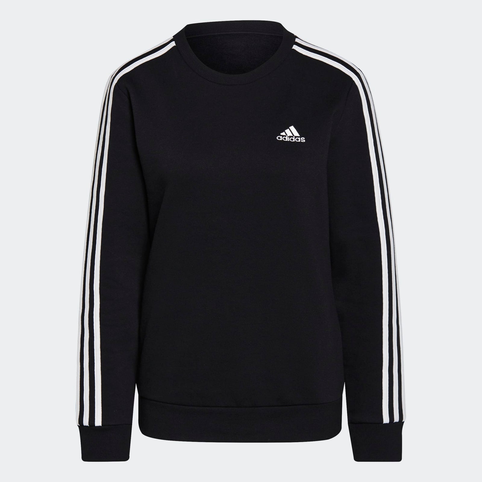 adidas ESSENTIALS 3-STRIPES FLEECE WOMEN'S SWEATSHIRT - GS1344-ADIDAS by adidas | Available at Niky's Sports