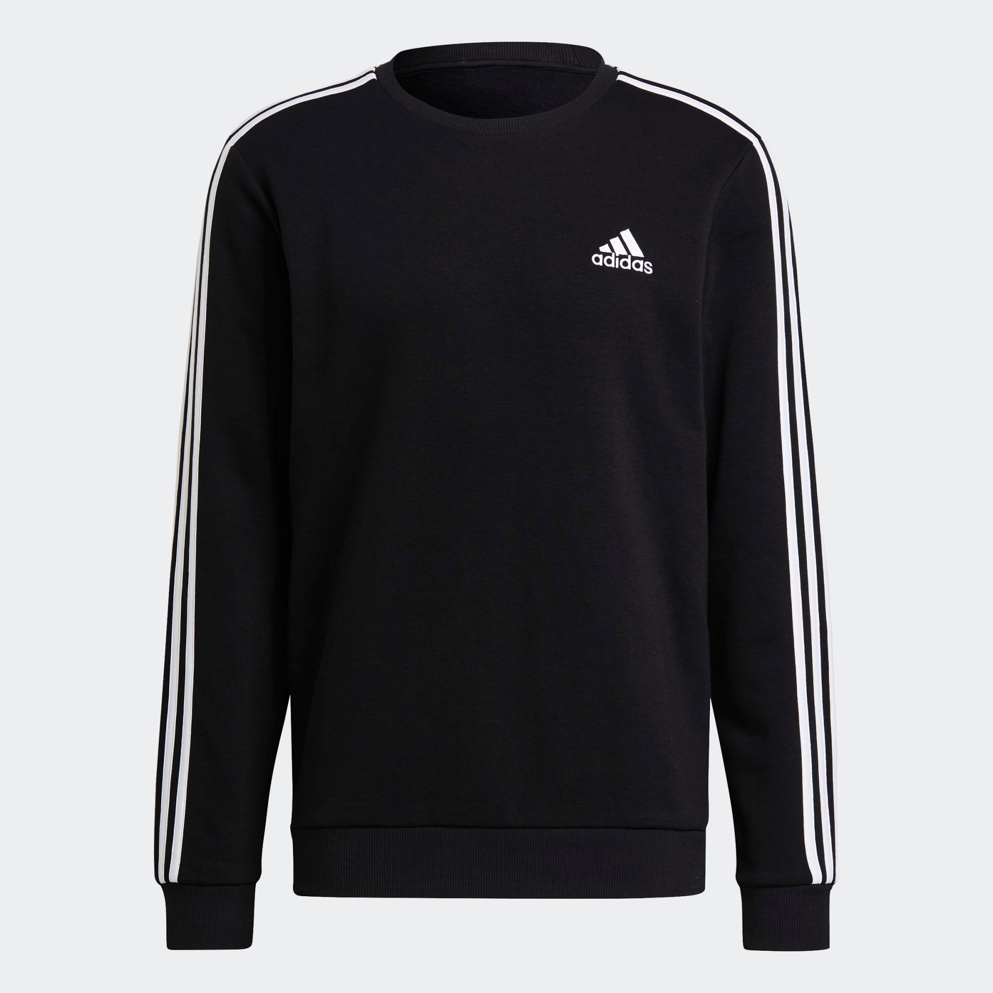 adidas ESSENTIALS FLEECE 3-STRIPES MEN'S SWEATSHIRT - GK9106-ADIDAS by adidas | Available at Niky's Sports