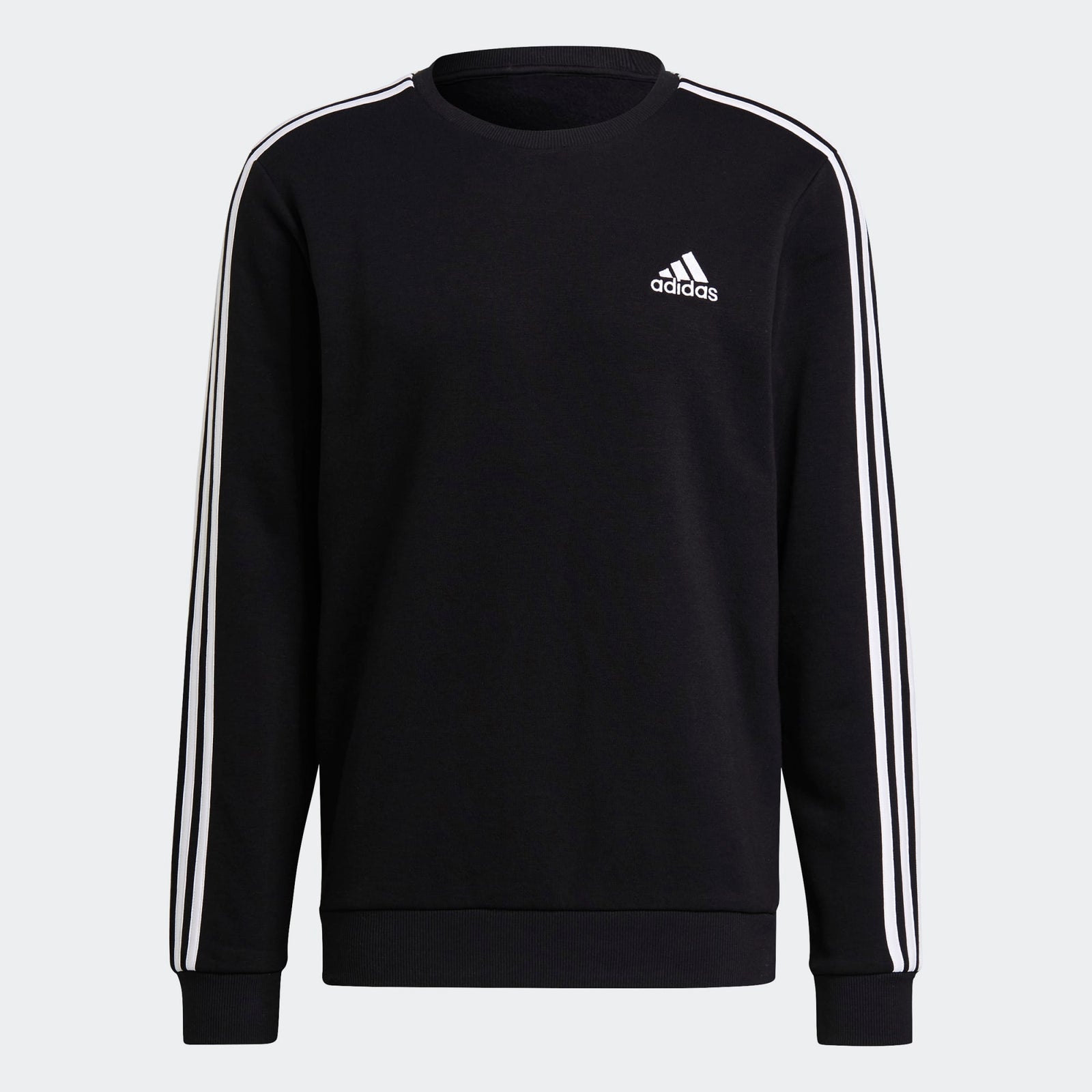 adidas ESSENTIALS FLEECE 3-STRIPES MEN'S SWEATSHIRT - GK9106-ADIDAS by adidas | Available at Niky's Sports