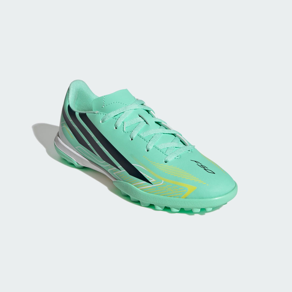 adidas F50 Hyperfast Club Youth Turf Soccer Shoes - Pulse Mint