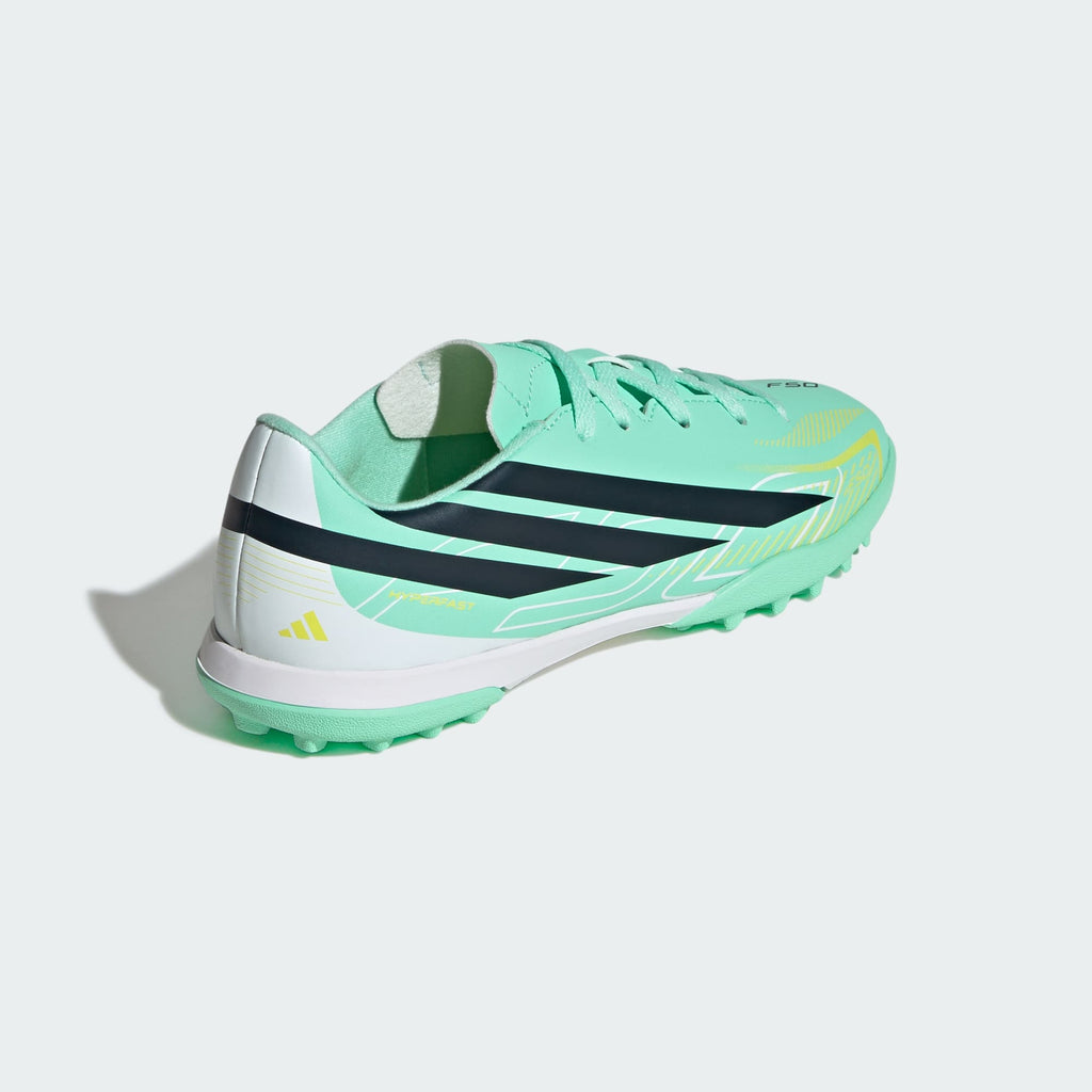 adidas F50 Hyperfast Club Youth Turf Soccer Shoes - Pulse Mint
