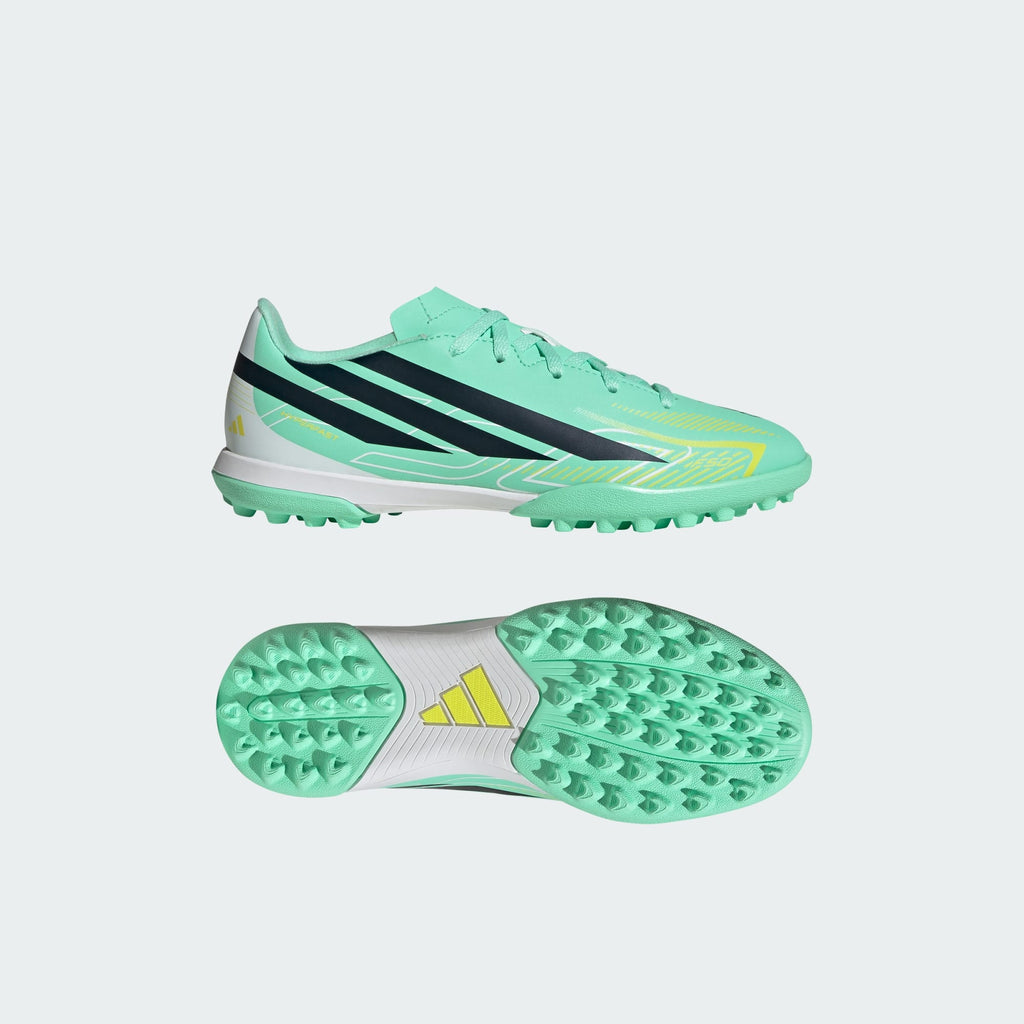 adidas F50 Hyperfast Club Youth Turf Soccer Shoes - Pulse Mint