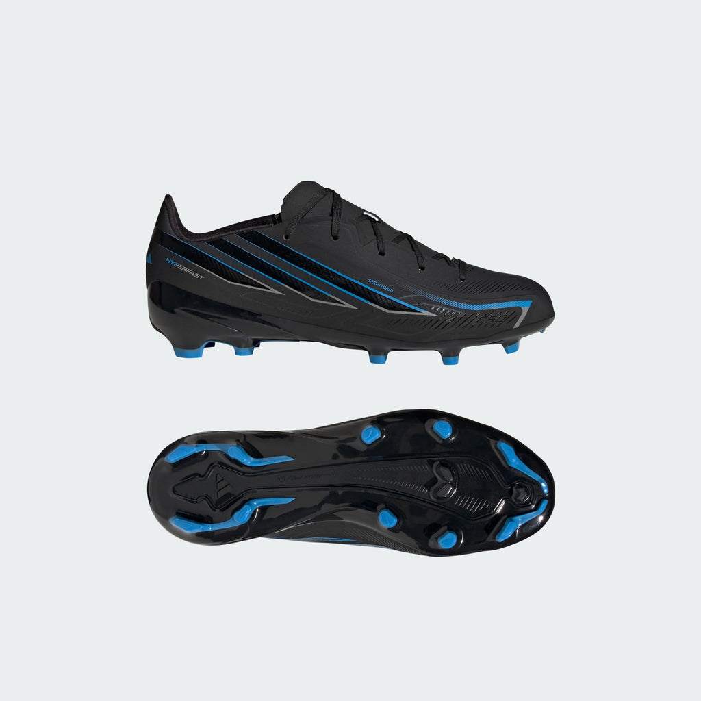 adidas F50 Hyperfast League Youth Firm Ground Soccer Cleats - Core Black