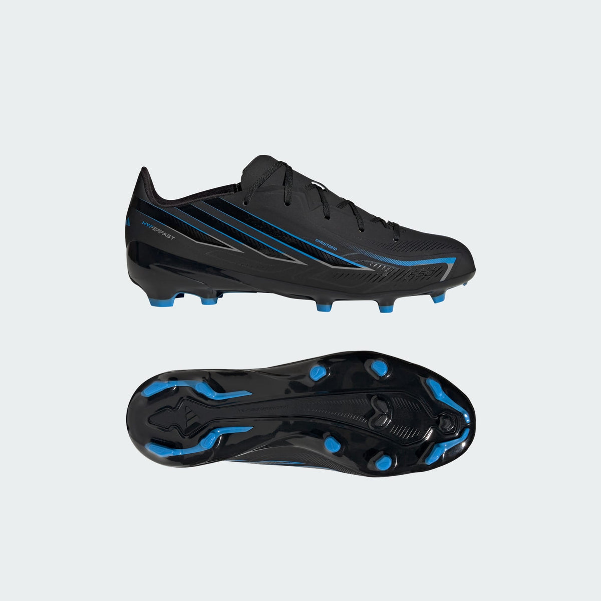 adidas F50 Hyperfast League Youth Firm Ground Soccer Cleats - Core Black