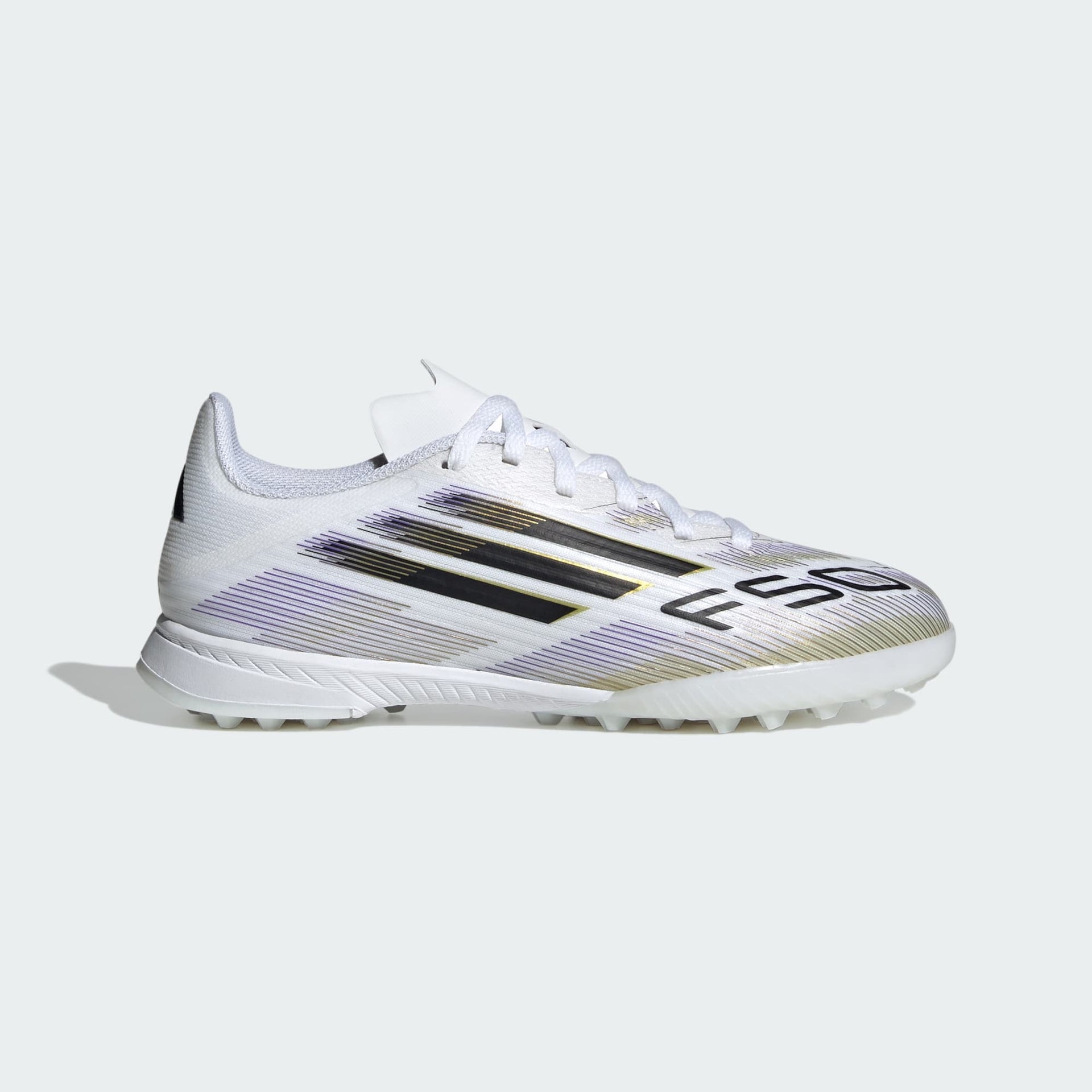 adidas F50 League Turf Cleats Kids White 11K