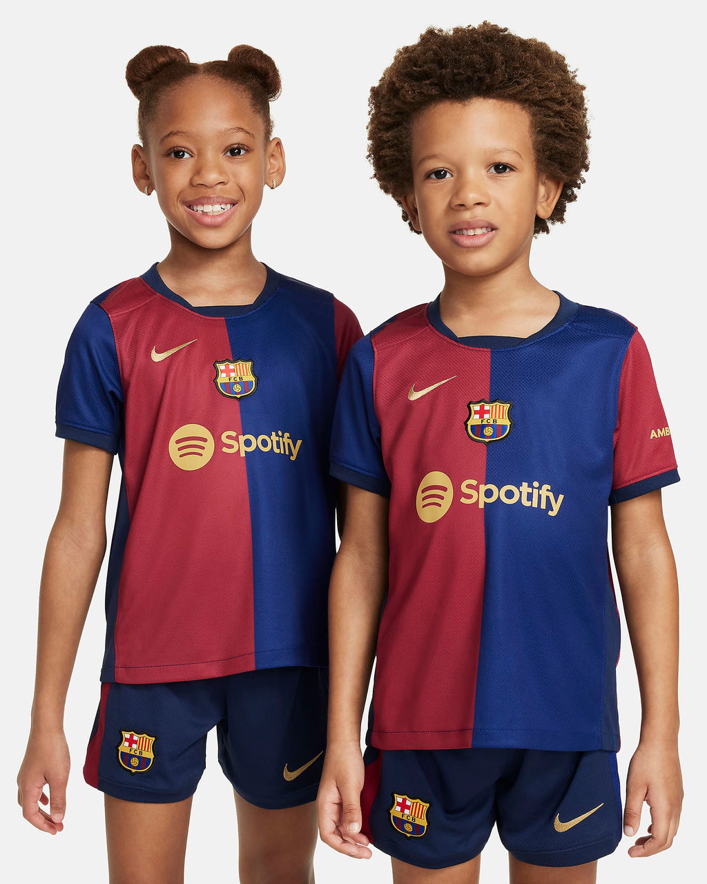 Nike FC Barcelona 2024/25 Stadium Home Little Kids' Soccer Replica 3-Piece Kit - FN9233-456-NIKE by Nike | Available at Niky's Sports