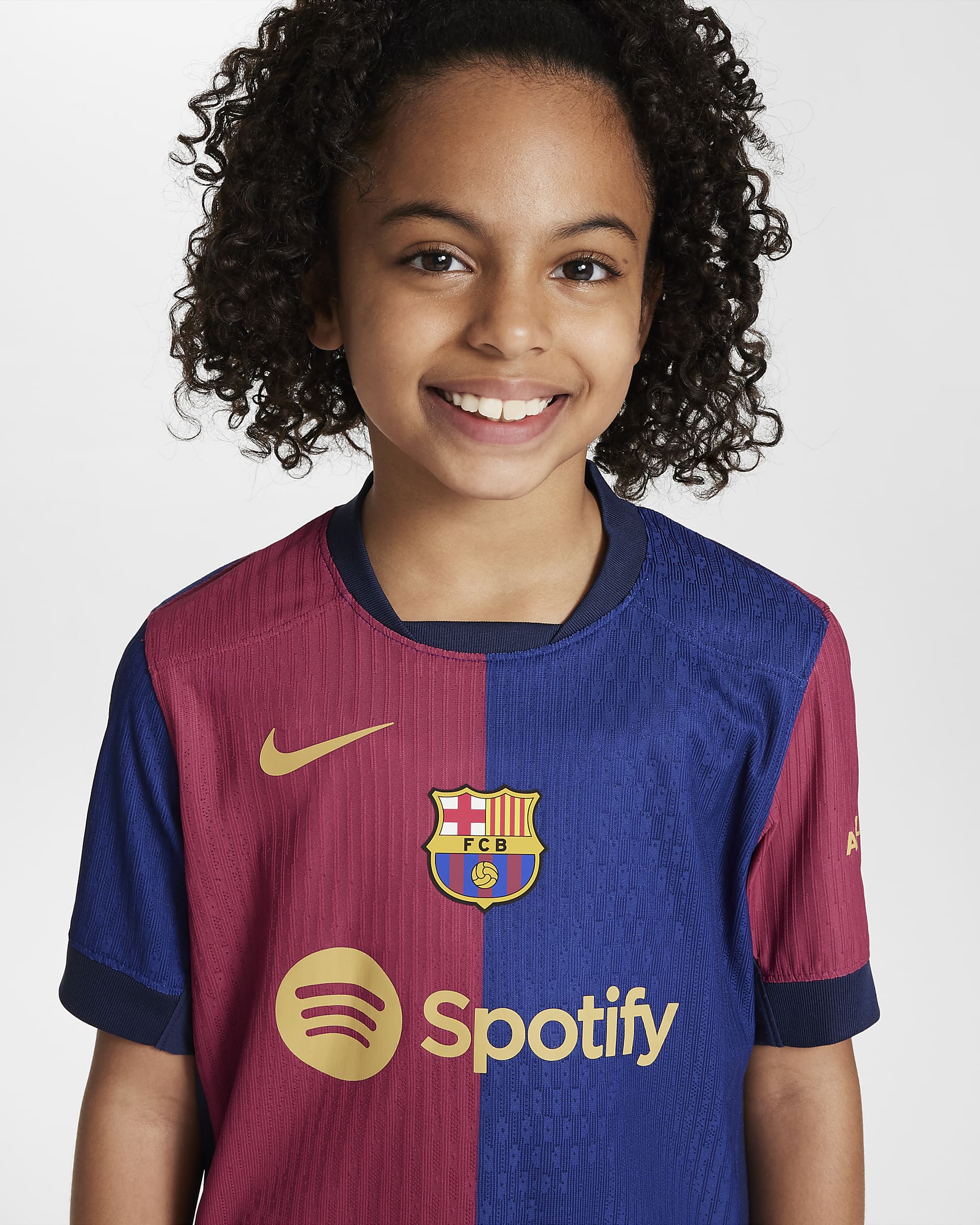 Nike FC Barcelona 2024/25 Match Home Big Kids' Dri-FIT ADV Soccer Auth