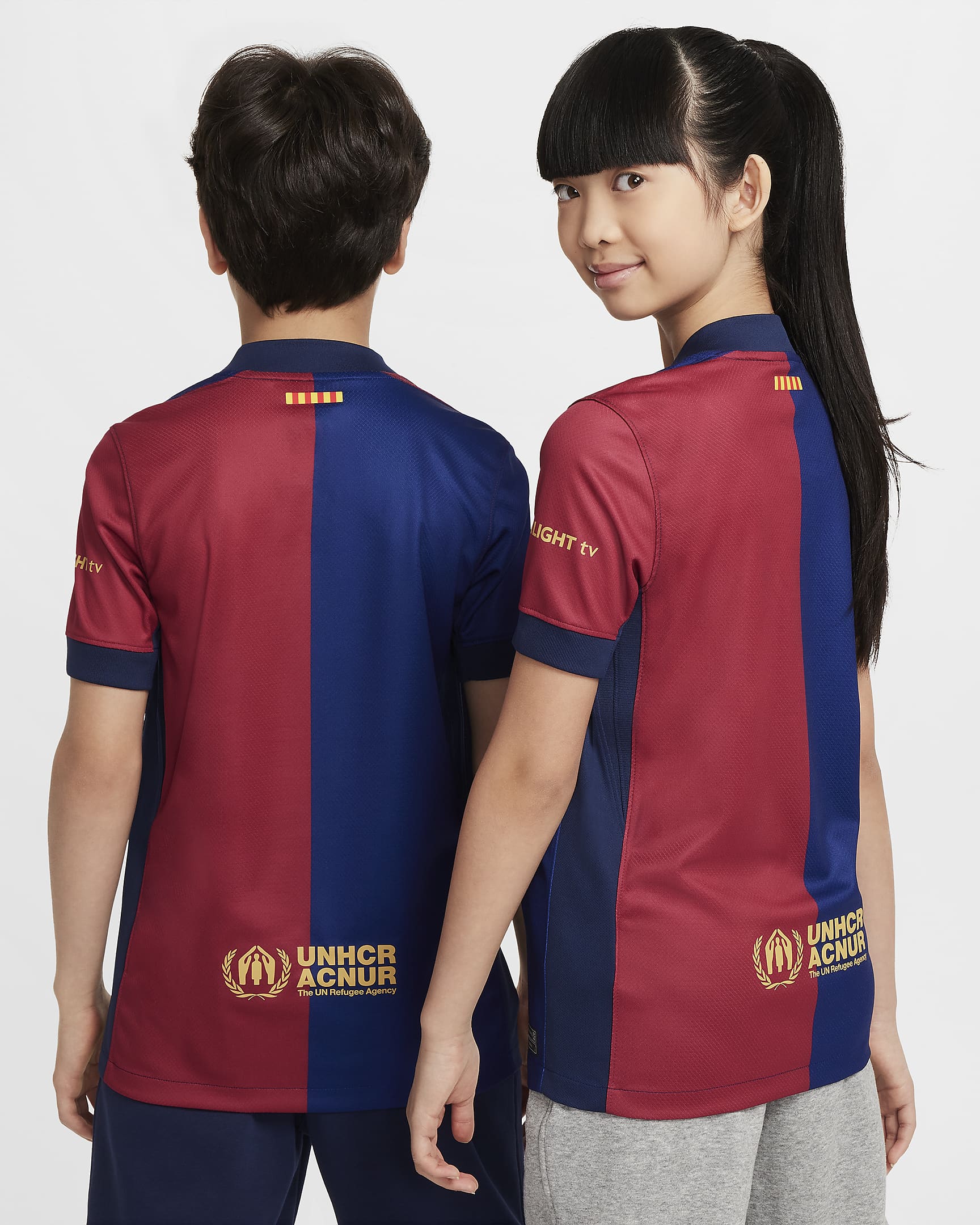 Nike FC Barcelona 2024/25 Stadium Home Youth Nike Dri-FIT Soccer Jersey - FN9153-456-NIKE by Nike | Available at Niky's Sports
