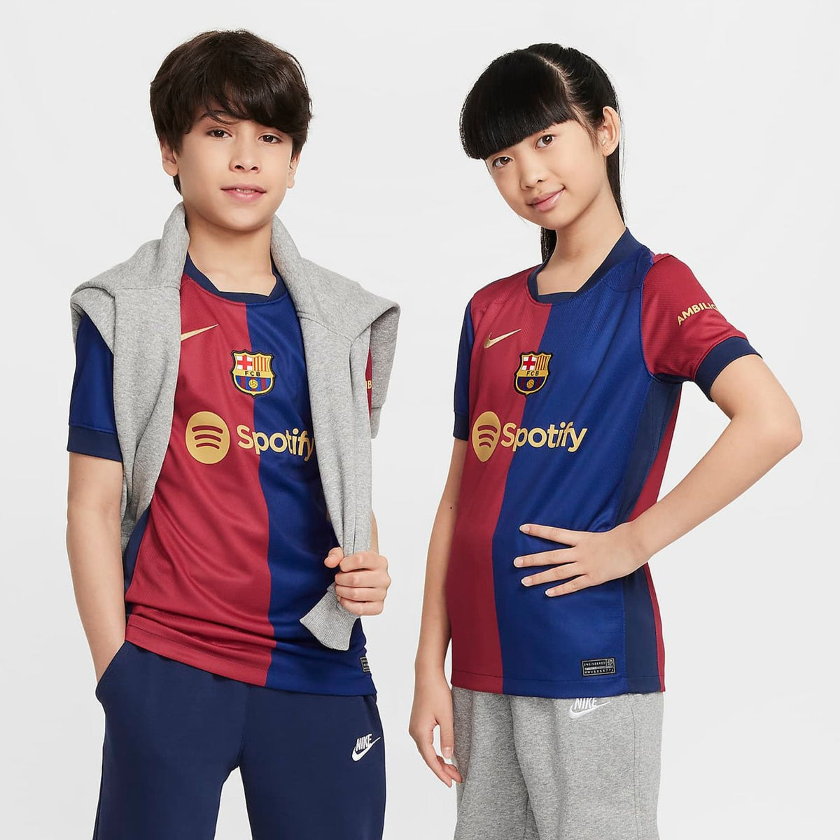 Nike FC Barcelona 2024/25 Stadium Home Youth Nike Dri-FIT Soccer Jersey - FN9153-456-NIKE by Nike | Available at Niky&#39;s Sports