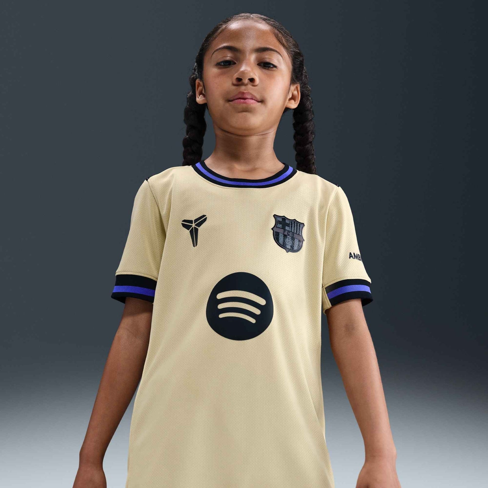 Nike FC Barcelona 2025/26 Big Kids’ Stadium Away Kobe Jersey - HJ5286-784-NIKE by Nike | Available at Niky's Sports