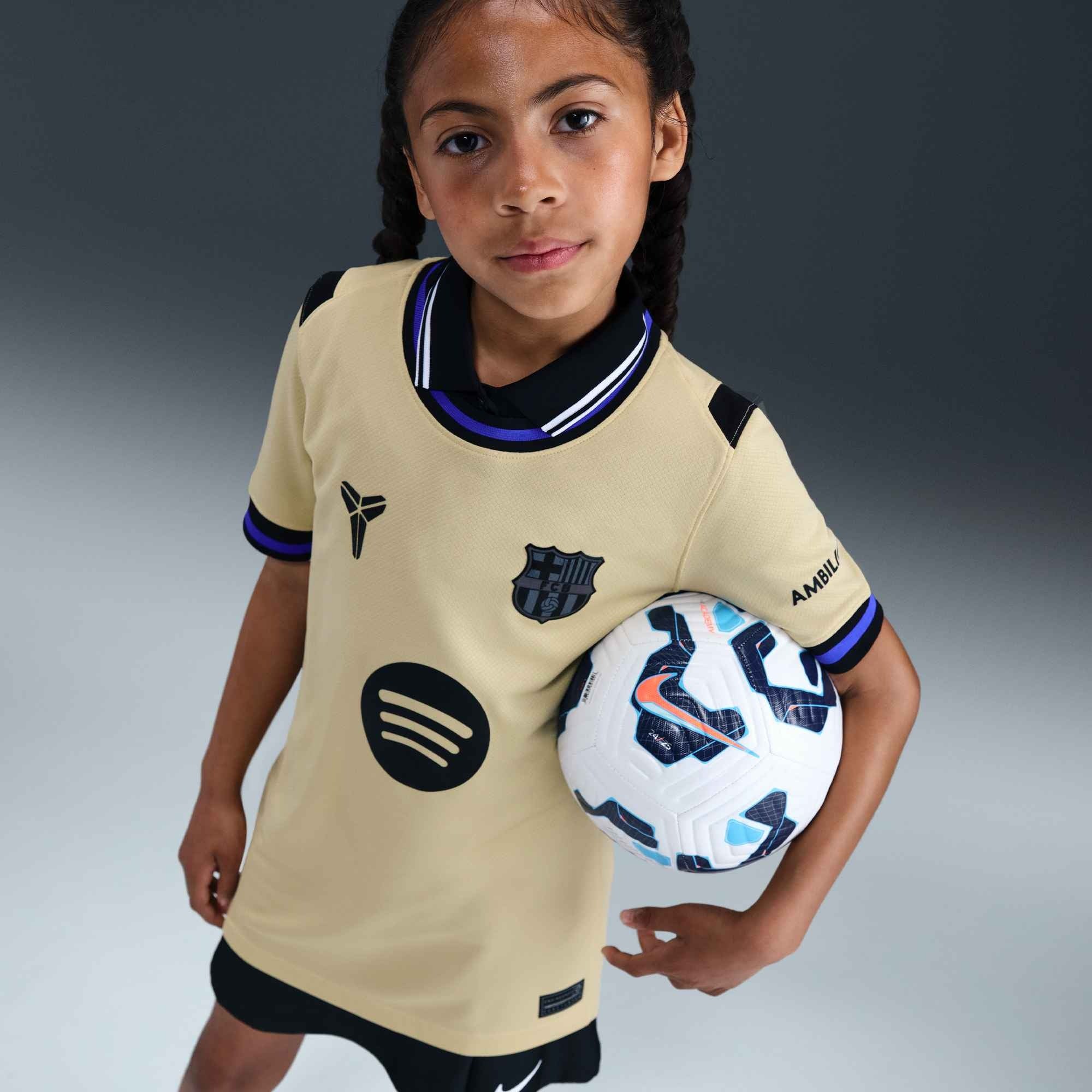 Nike FC Barcelona 2025/26 Big Kids’ Stadium Away Kobe Jersey - HJ5286-784-NIKE by Nike | Available at Niky's Sports