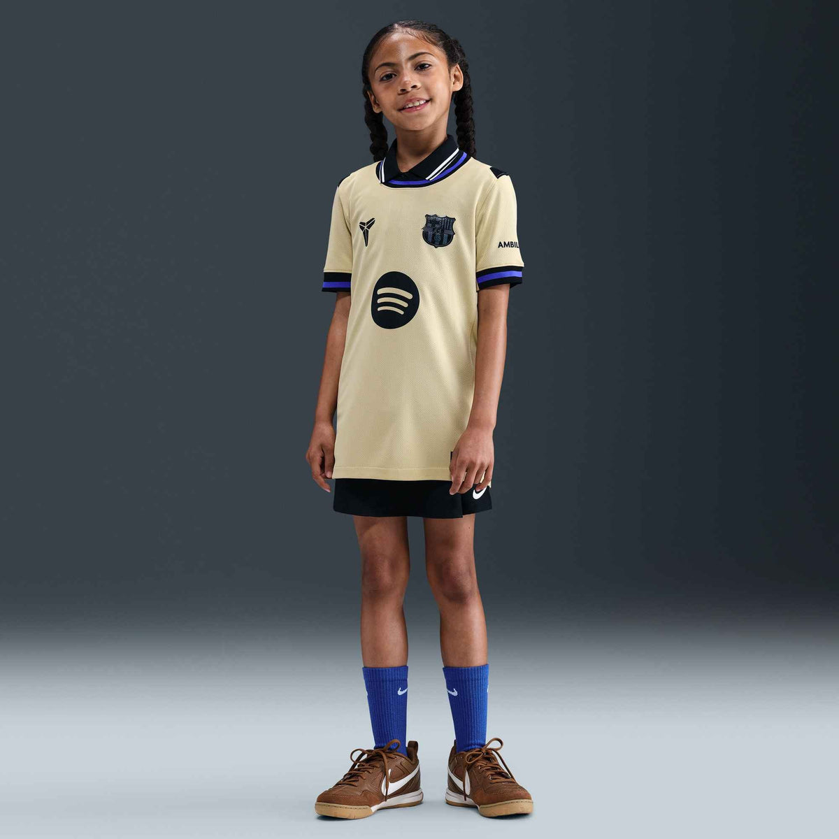 Nike FC Barcelona 2025/26 Big Kids’ Stadium Away Kobe Jersey - HJ5286-784-NIKE by Nike | Available at Niky's Sports