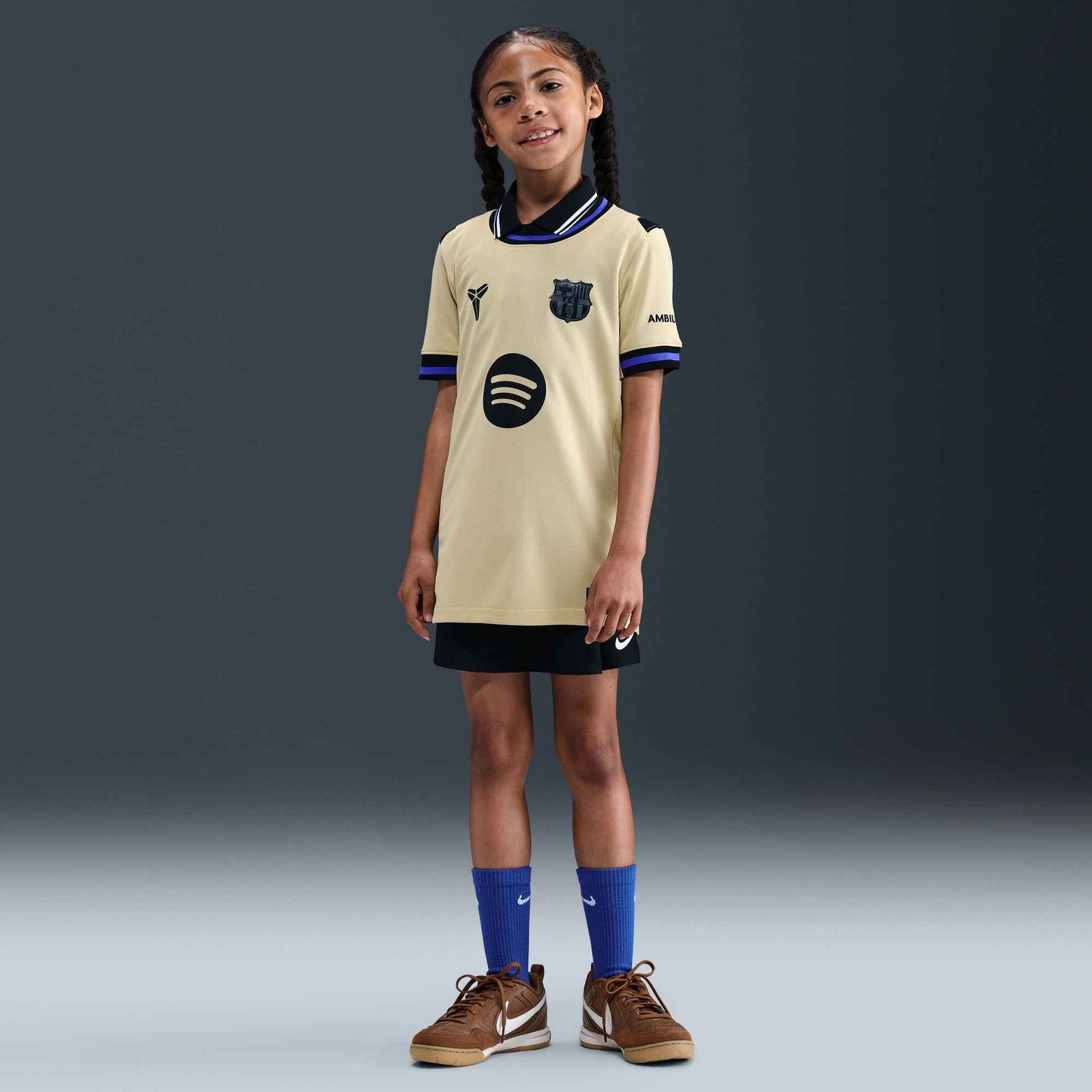 Nike FC Barcelona 2025/26 Big Kids’ Stadium Away Kobe Jersey - HJ5286-784-NIKE by Nike | Available at Niky's Sports