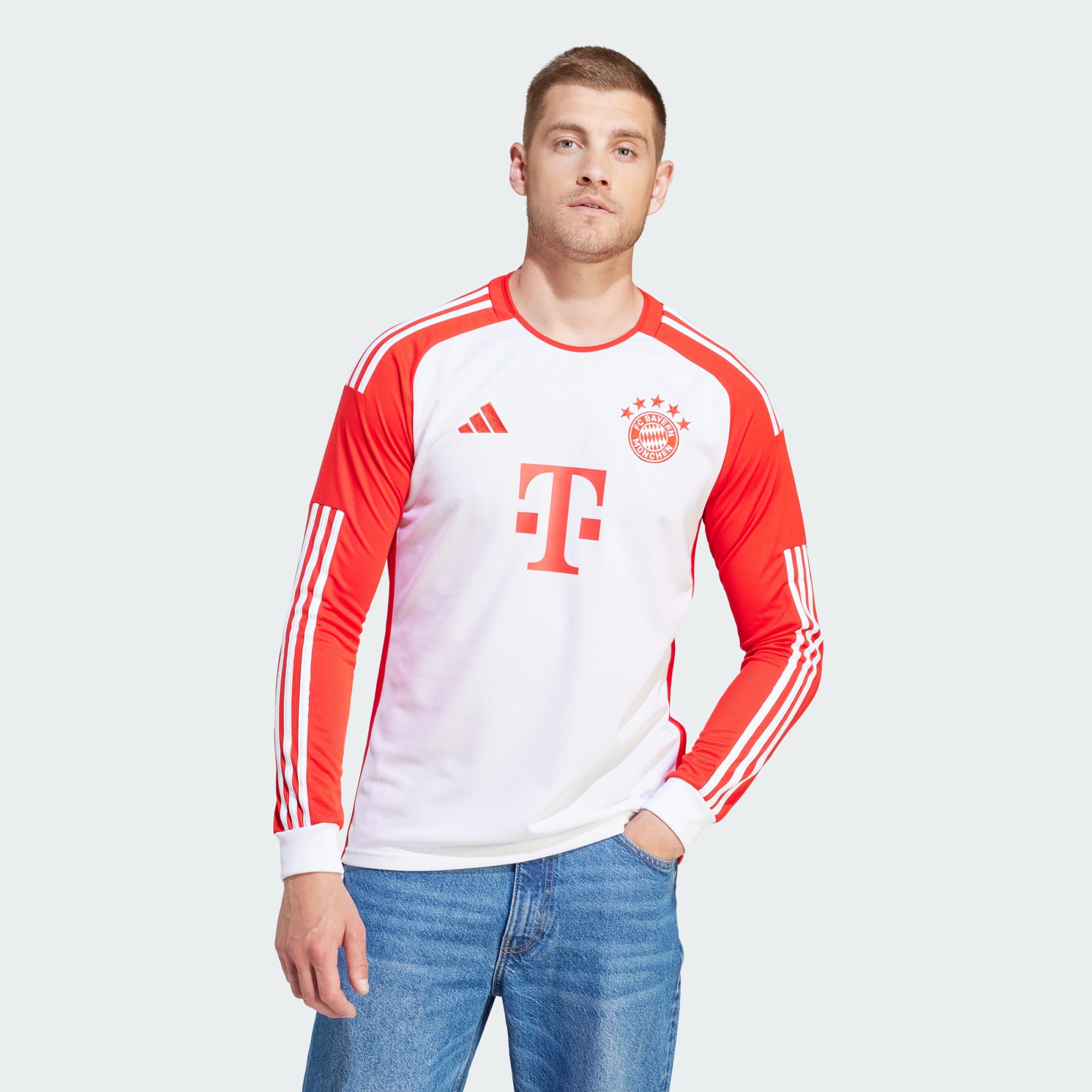 adidas FC BAYERN 23/24 LONG SLEEVE HOME JERSEY