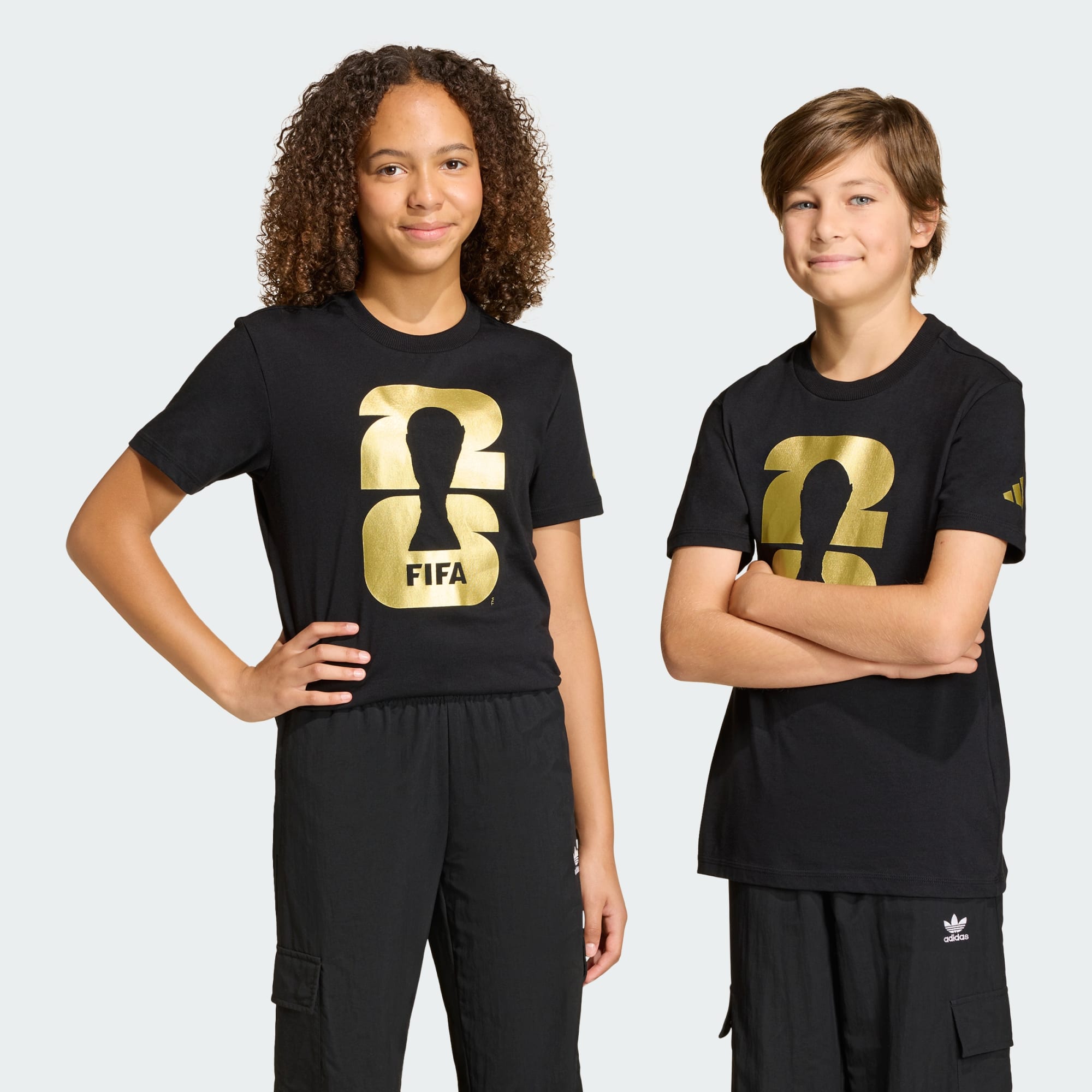 adidas FIFA World Cup 2026 Official Emblem T-Shirt Kids - KB3707-ADIDAS by adidas | Available at Niky's Sports