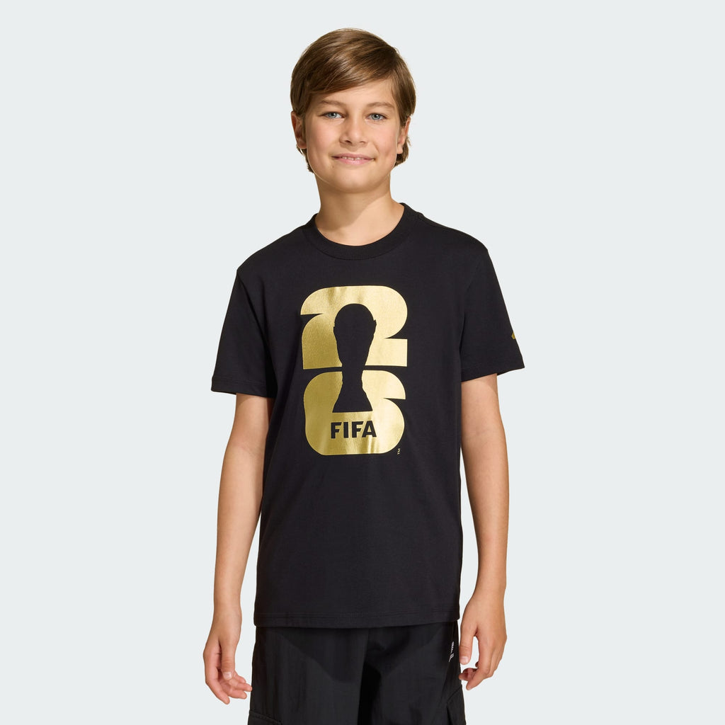 adidas FIFA World Cup 2026 Official Emblem T-Shirt Kids - KB3707-ADIDAS by adidas | Available at Niky's Sports