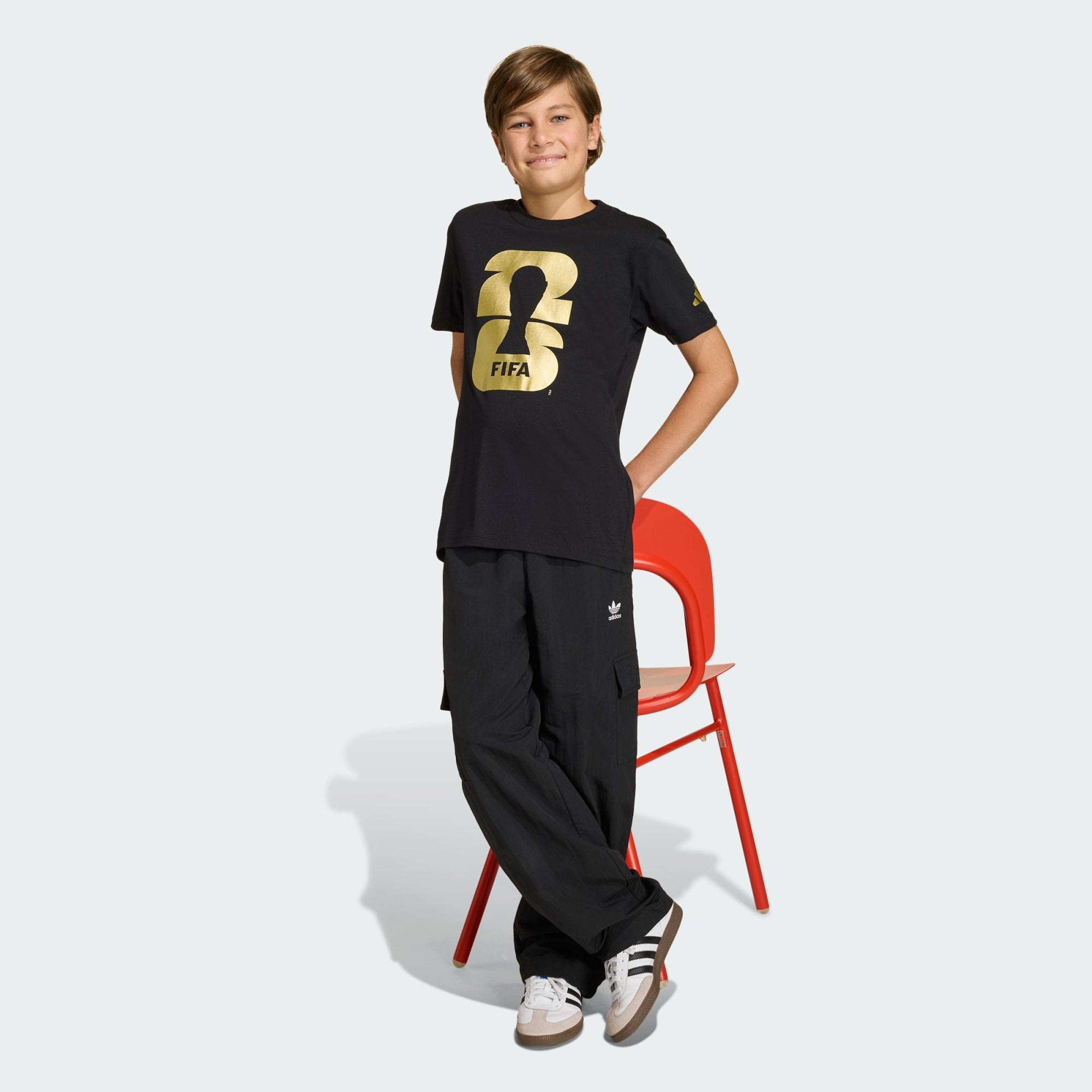 adidas FIFA World Cup 2026 Official Emblem T-Shirt Kids - KB3707-ADIDAS by adidas | Available at Niky's Sports