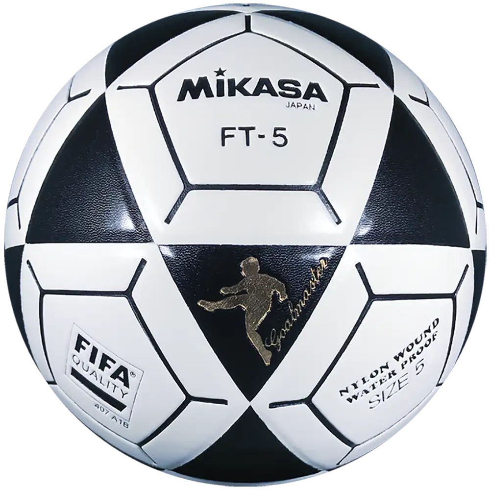 Mikasa FT-5 Soccer Ball - White/Black - FT-5A-BK-FQ-MIKASA by Mikasa | Available at Niky's Sports