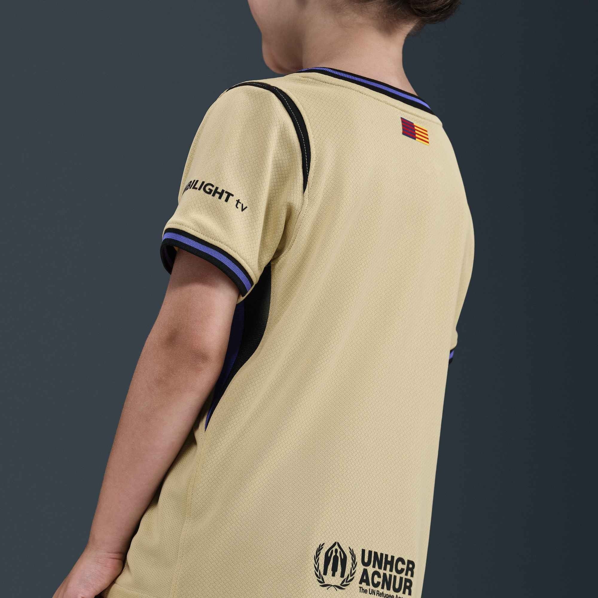 Nike FC Barcelona 2025/26 Little Kids' Away Kit | Nike Soccer