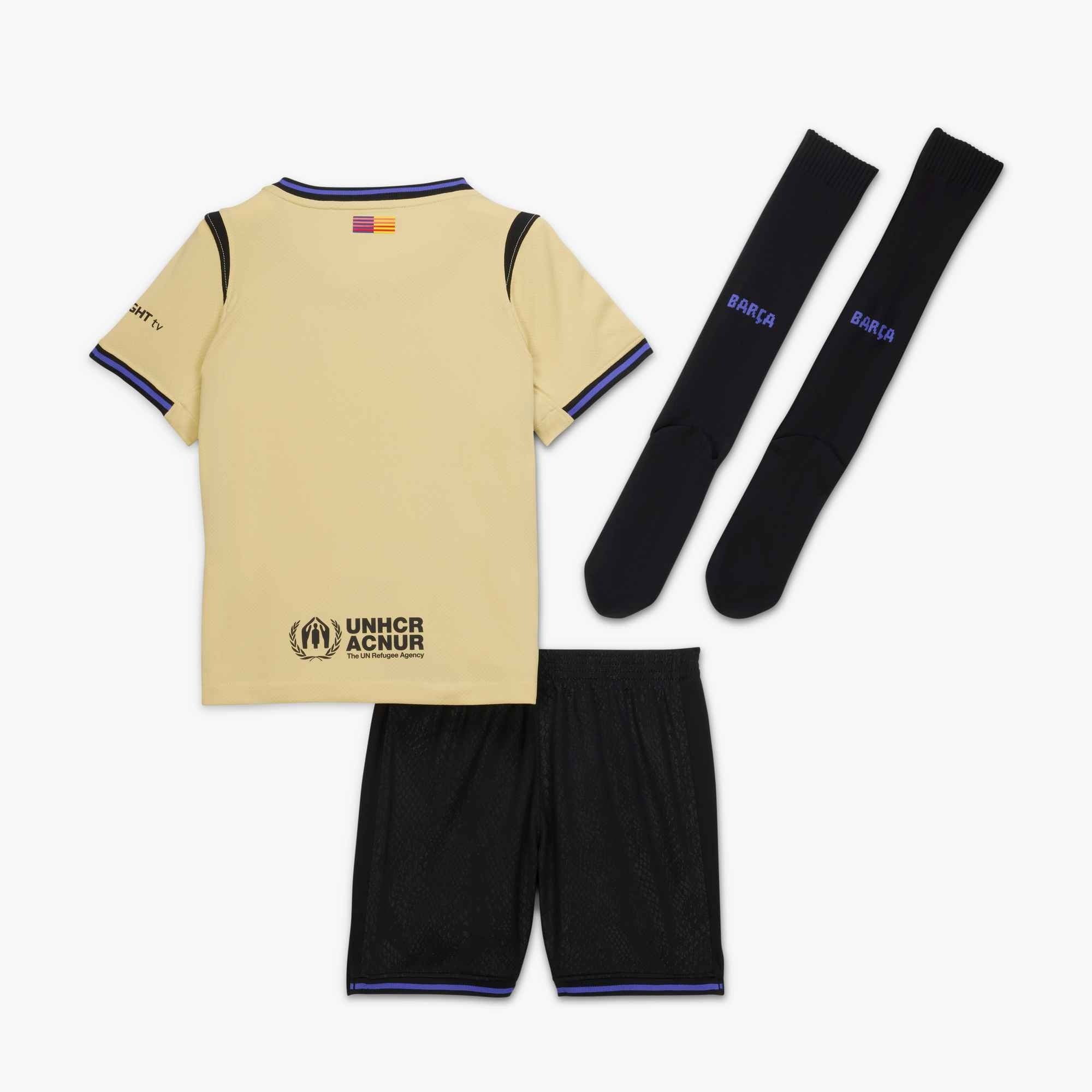 Nike FC Barcelona 2025/26 Little Kids' Away Kit | Nike Soccer