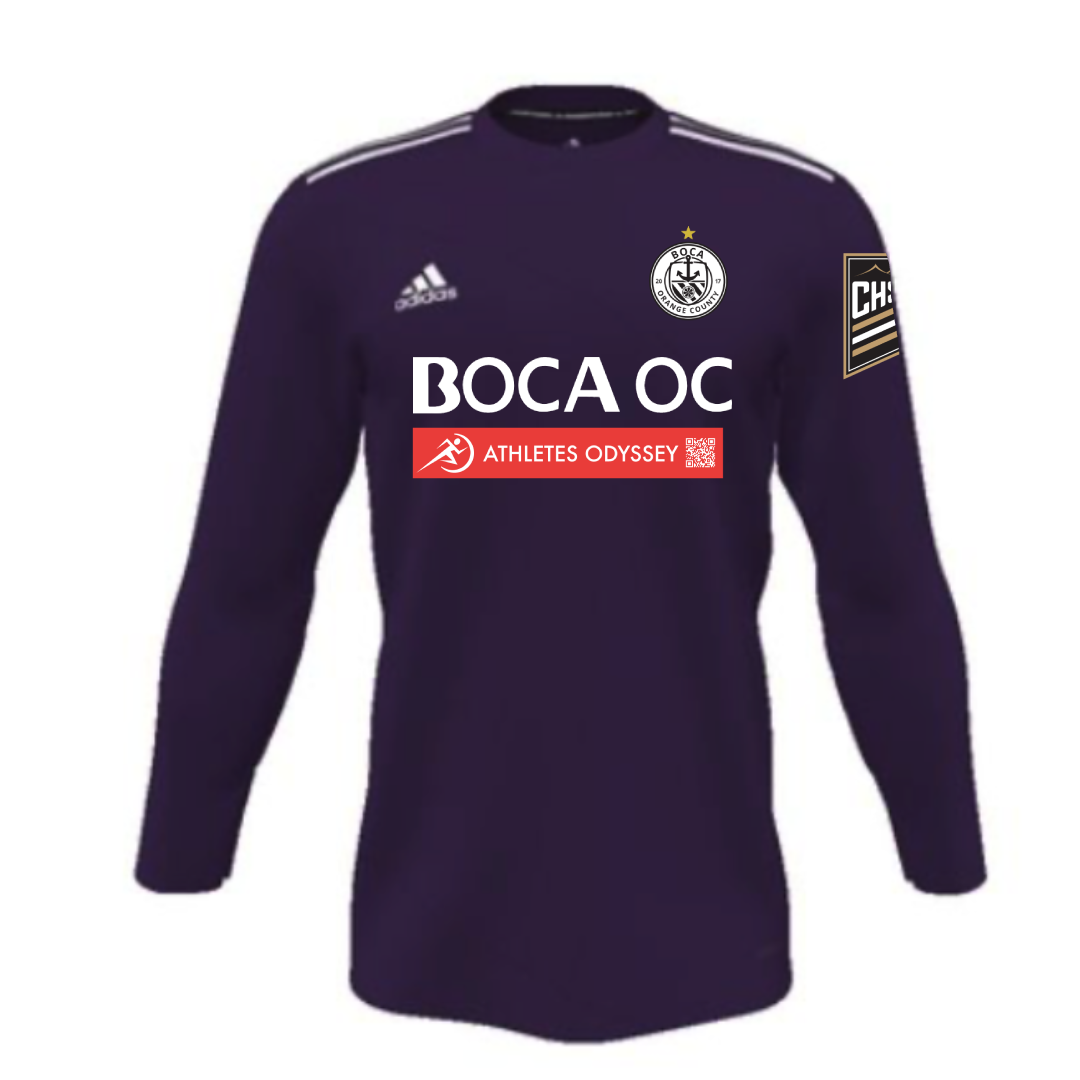 adidas Boca OC Custom Goalkeeper Jersey - Purple - BOCAOCCUSTOMJSY-ADIDAS by adidas | Available at Niky's Sports