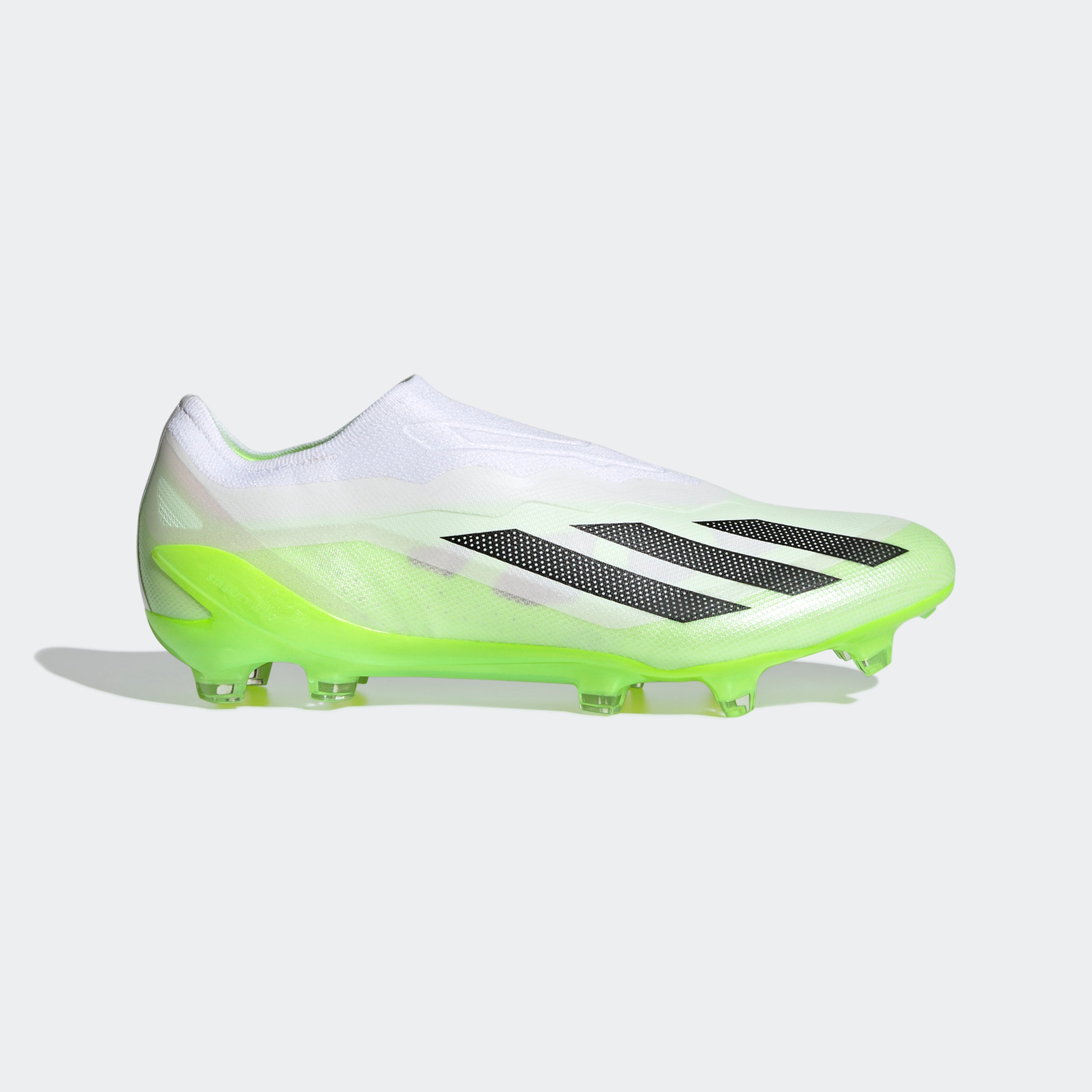 Adidas x Crazyfast.1 Laceless FG White Black Lemon Size 8