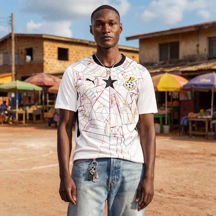 Puma Ghana 26 Home Men's Soccer Jersey - 783419-01-PUMA by Puma | Available at Niky's Sports