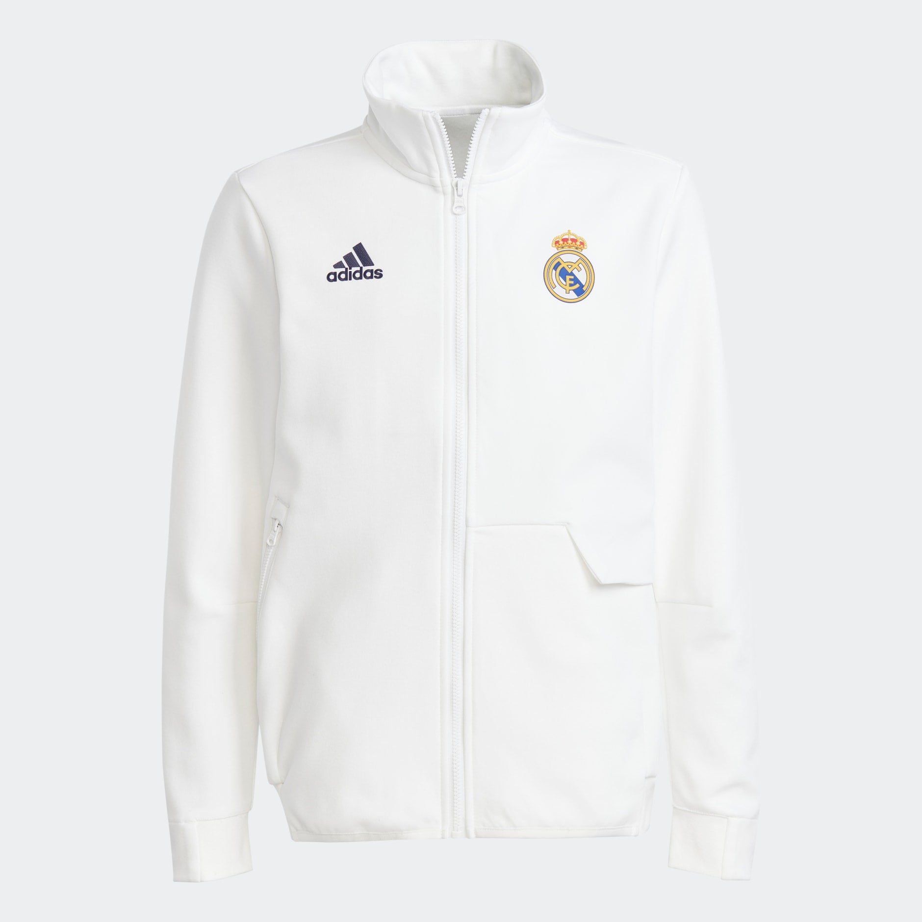 adidas REAL MADRID KIDS ANTHEM JACKET - HY0636-ADIDAS by adidas | Available at Niky's Sports