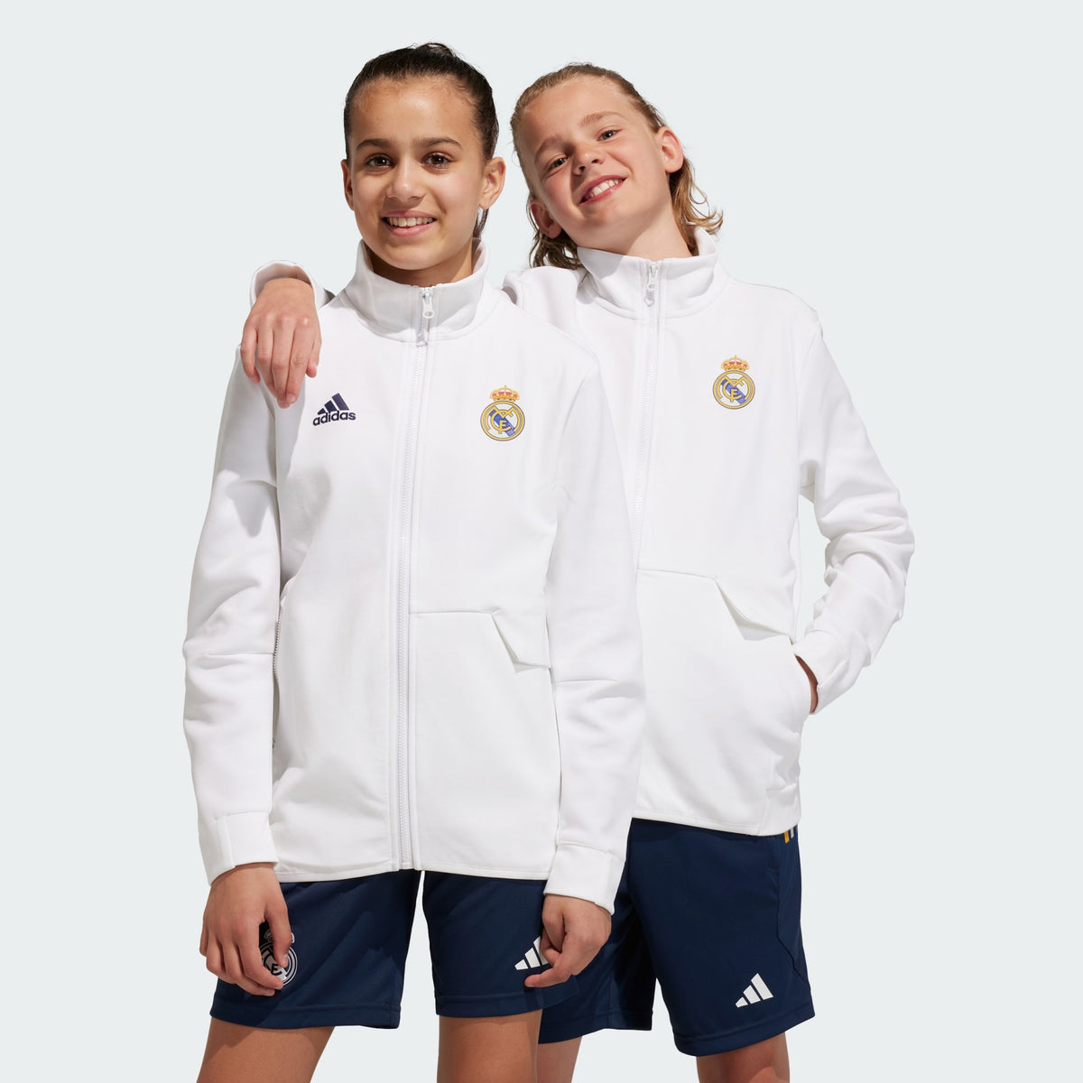 adidas REAL MADRID KIDS ANTHEM JACKET - HY0636-ADIDAS by adidas | Available at Niky&#39;s Sports