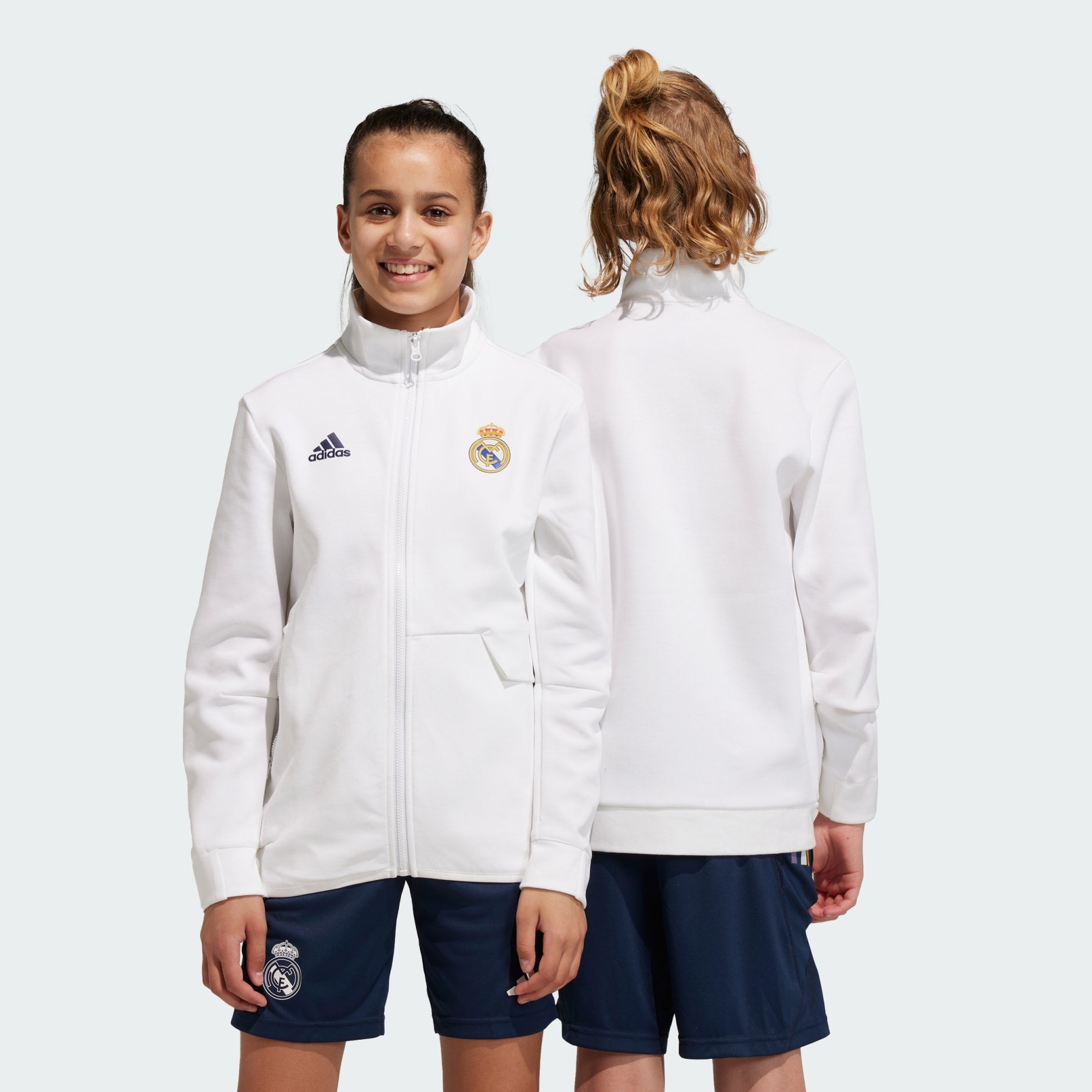 adidas REAL MADRID KIDS ANTHEM JACKET - HY0636-ADIDAS by adidas | Available at Niky's Sports