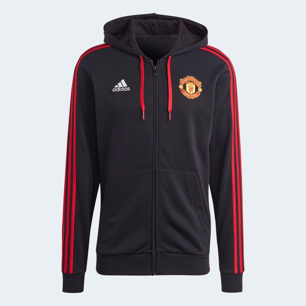 ADIDAS MANCHESTER UNITED DNA FULL-ZIP HOODIE - IA8529-ADIDAS by adidas | Available at Niky's Sports