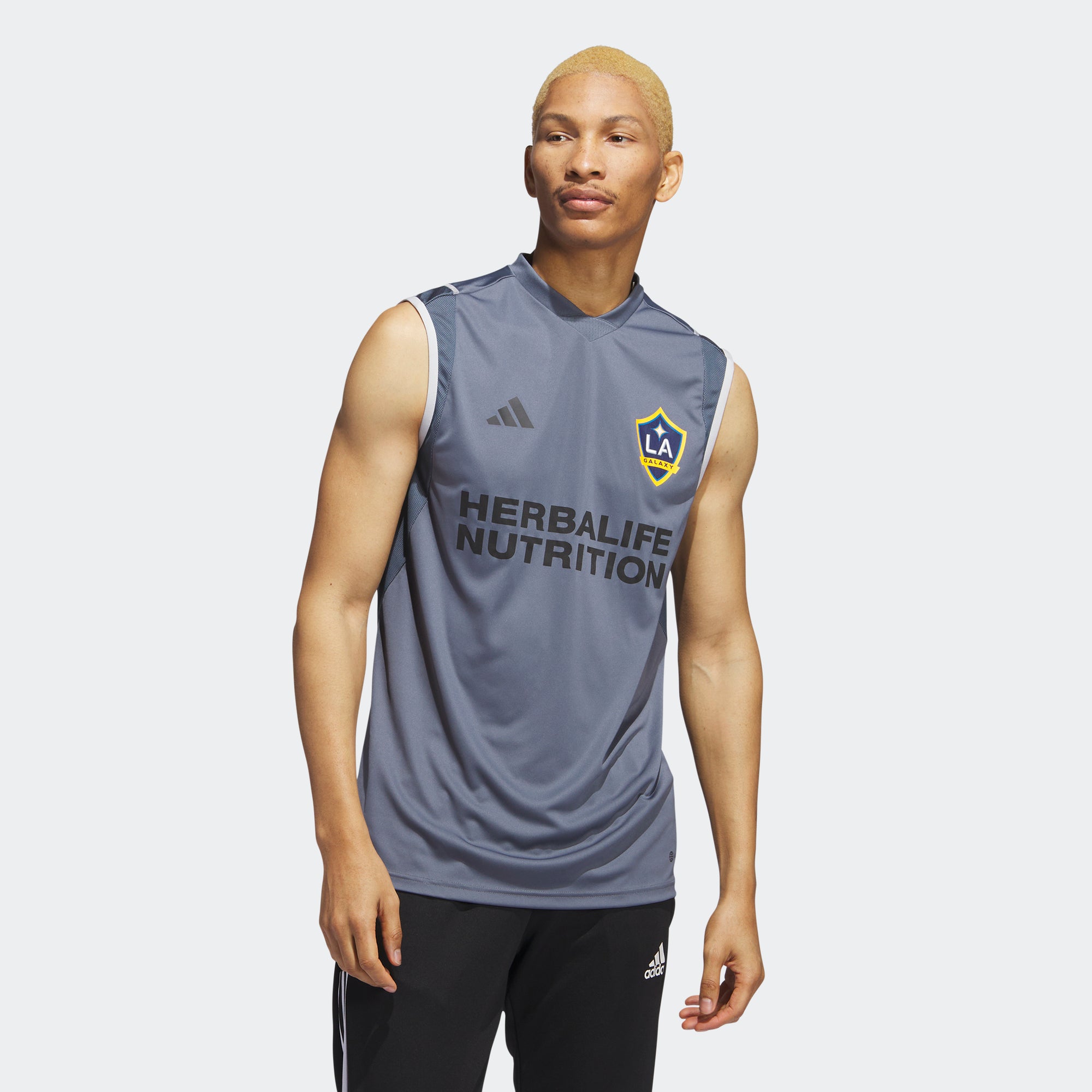 adidas LA Galaxy Tiro 23 Sleeveless Training Jersey - IB5451-ADIDAS by adidas | Available at Niky's Sports