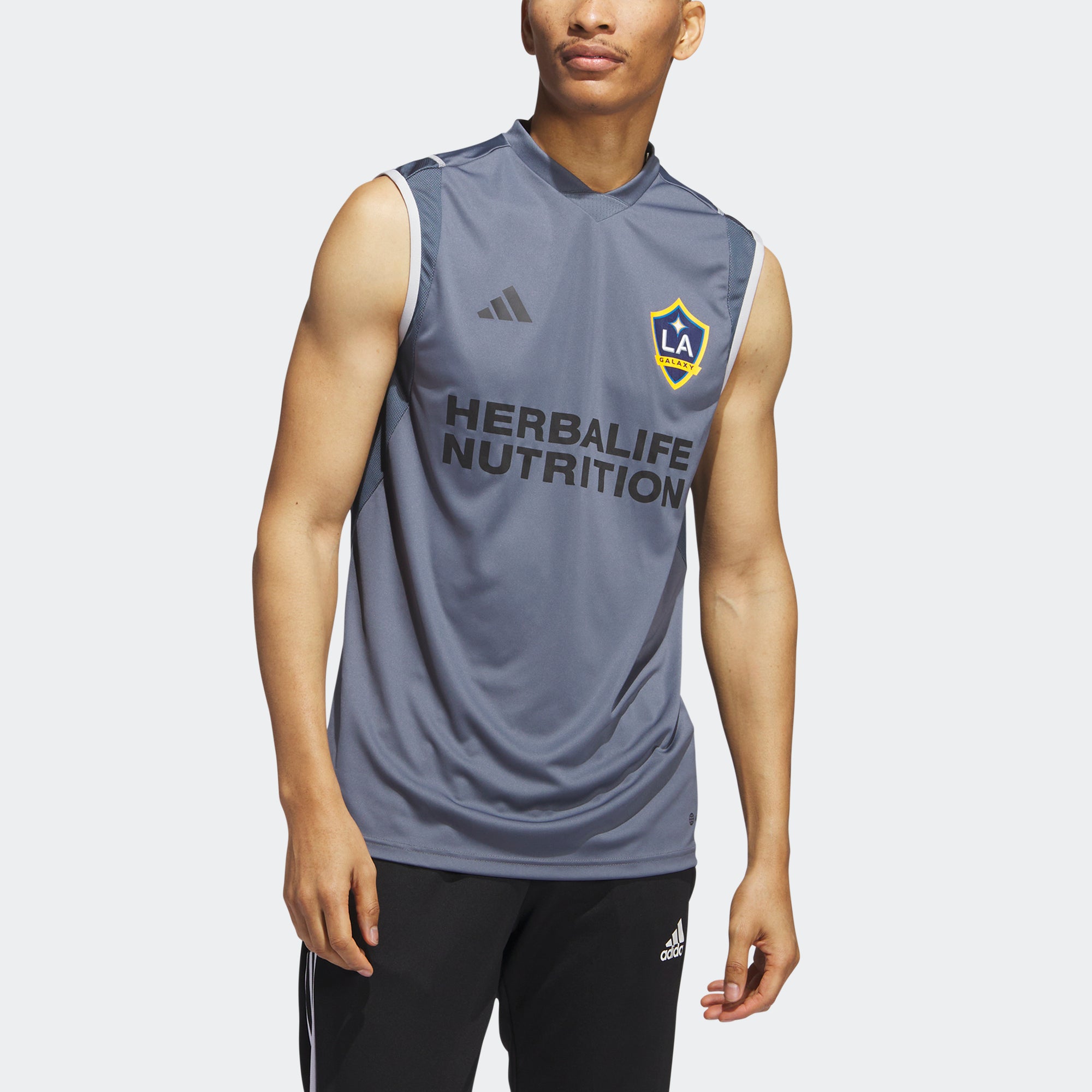 adidas LA Galaxy Tiro 23 Sleeveless Training Jersey - IB5451-ADIDAS by adidas | Available at Niky's Sports