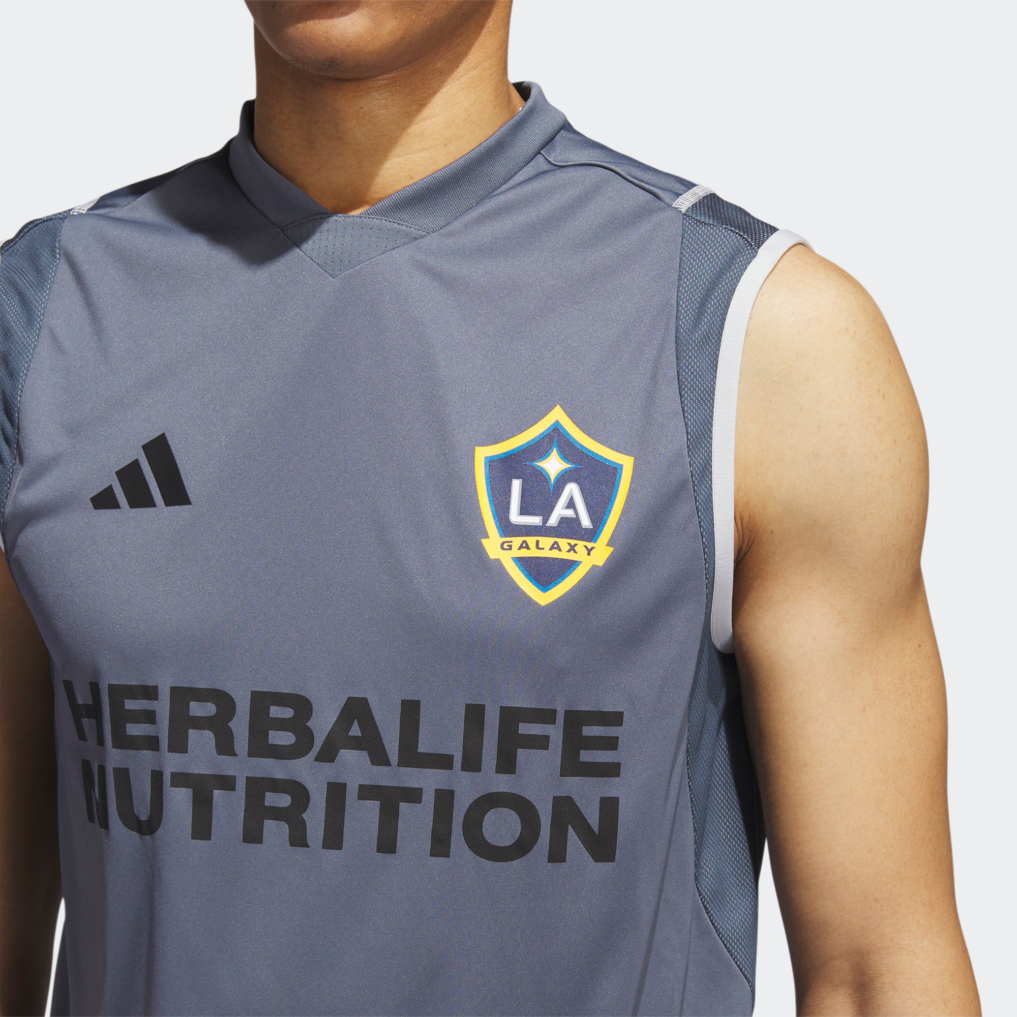 adidas LA Galaxy Tiro 23 Sleeveless Training Jersey - IB5451-ADIDAS by adidas | Available at Niky's Sports