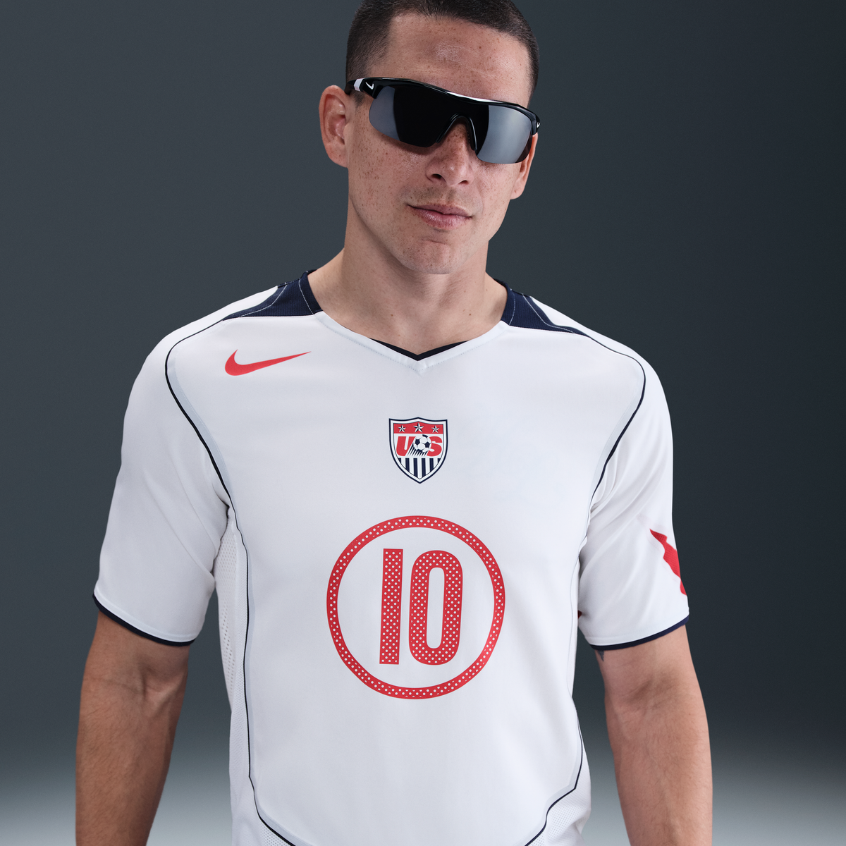 NIKE LANDON DONOVAN USMNT 2004 TOTAL 90 REISSUE MEN&#39;S SOCCER REPLICA JERSEY - IF2944-100-NIKE by Nike | Available at Niky&#39;s Sports