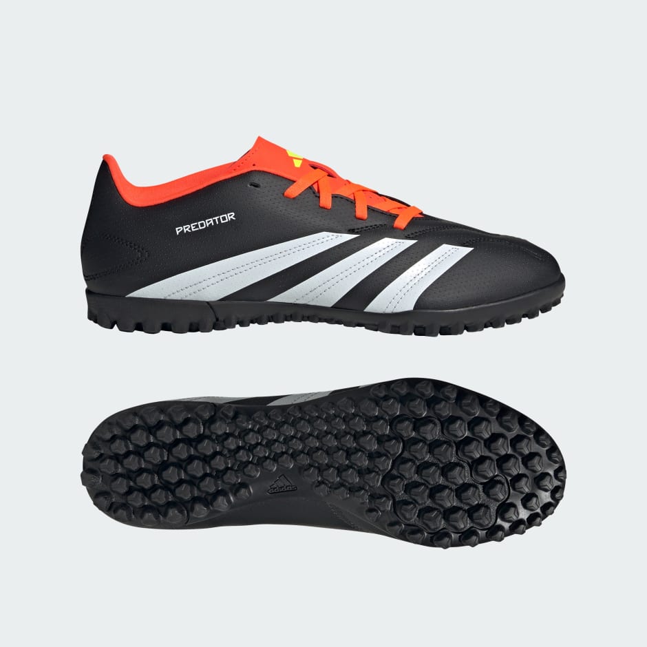 adidas Predator Club Turf Men's Soccer Shoes - Core Black/Cloud White/Solar Red / 8.5 adidas Predator Club Turf Men's Soccer Shoes - Core Black/Cloud White/Solar Red / 8.5