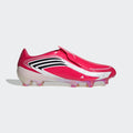 adidas F50 Messi Elite FG Soccer Cleats in Lucid Red, Core Black and Pure Ruby, side view