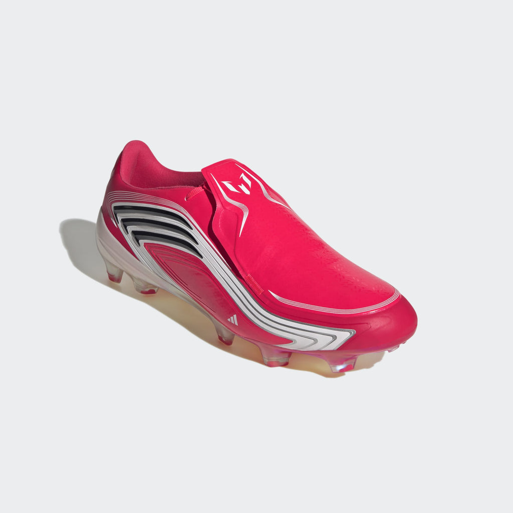 adidas F50 Messi Elite FG Soccer Cleats in Lucid Red, Core Black and Pure Ruby