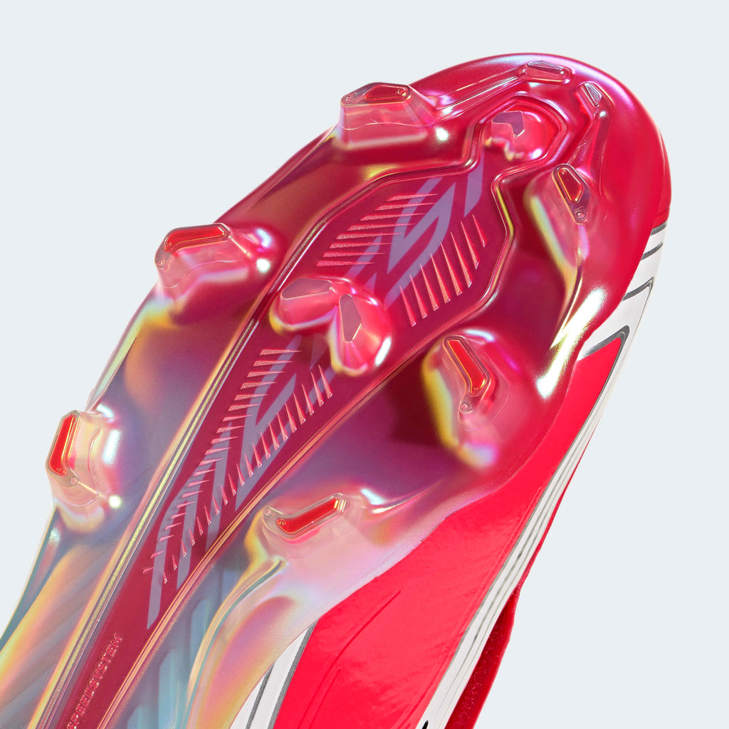 adidas F50 Messi Elite FG Soccer Cleats in Lucid Red, Core Black and Pure Ruby