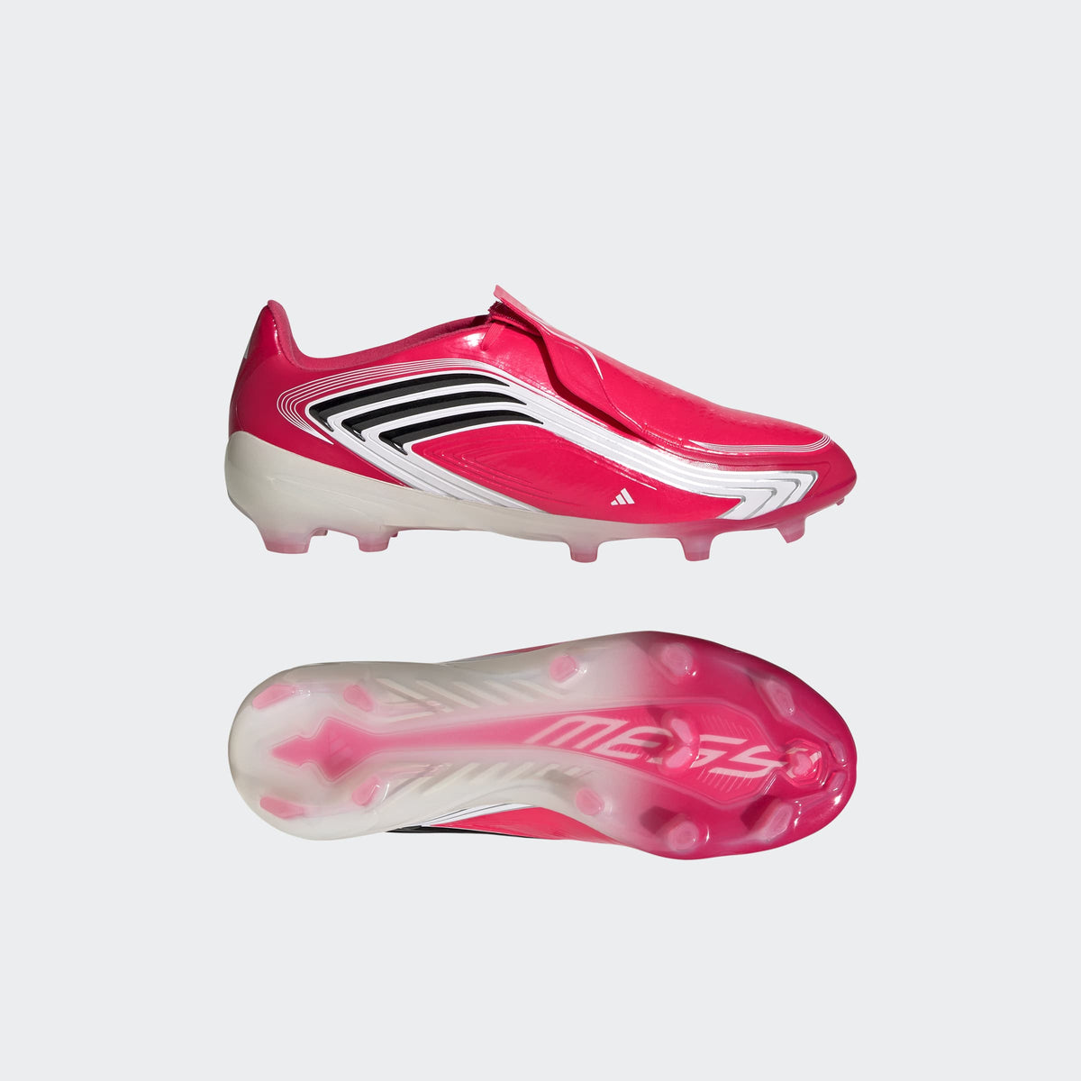 adidas F50 Messi Elite FG Kids Soccer Cleats - Lucid Red/Core Black/Pure Ruby