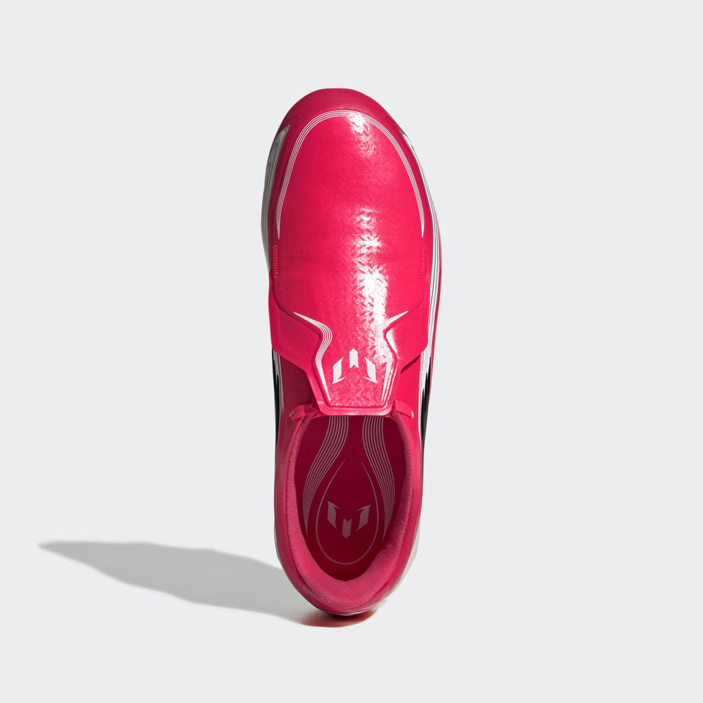 adidas F50 Messi Elite FG Kids Soccer Cleats - Lucid Red/Core Black/Pure Ruby