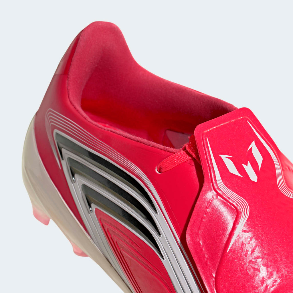 adidas F50 Messi Elite FG Kids Soccer Cleats - Lucid Red/Core Black/Pure Ruby