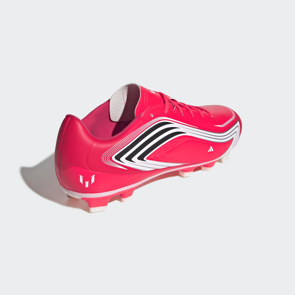 adidas F50 Messi Club FG/MG Soccer Cleats in Lucid Red, Core Black and Pure Ruby
