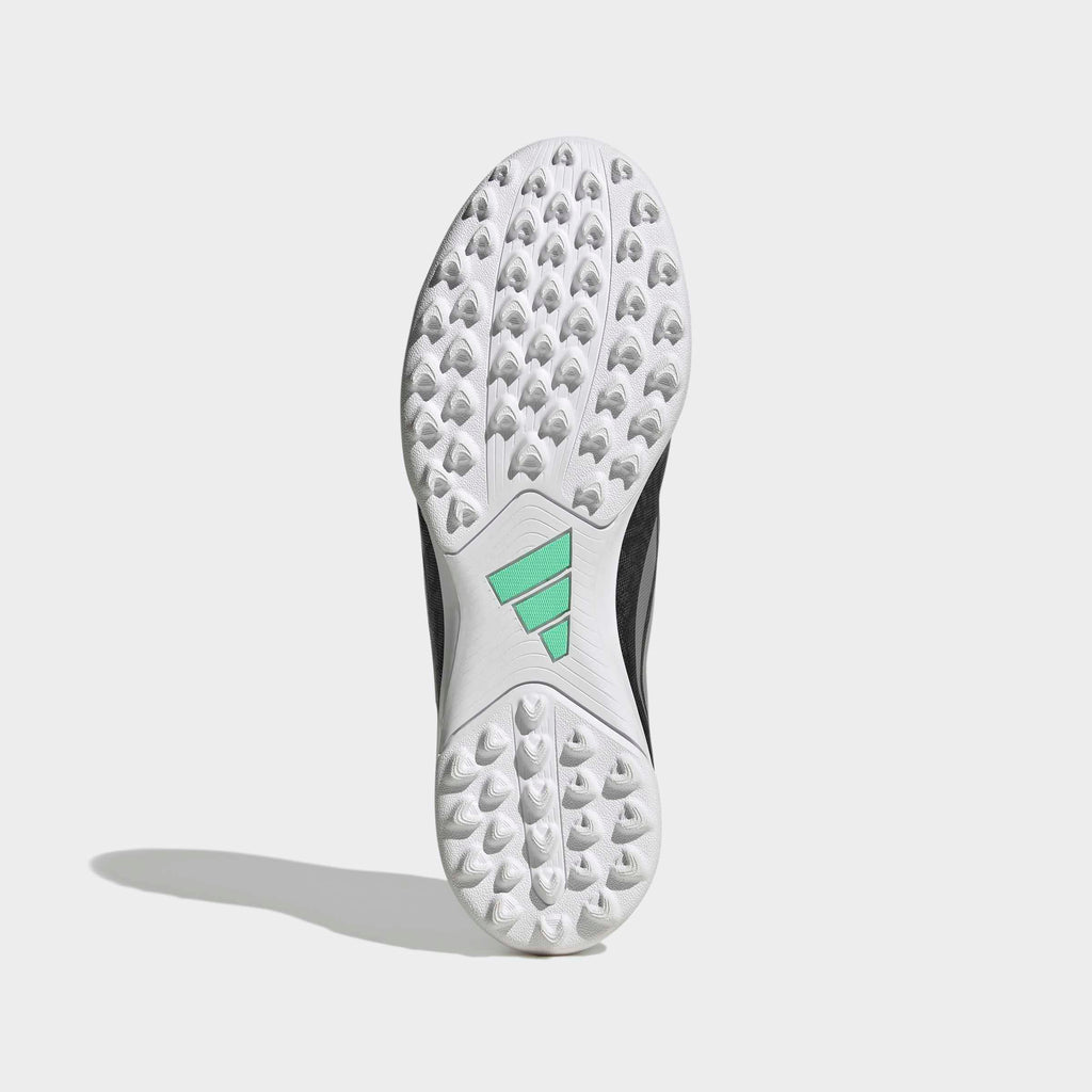 adidas Predator Club Fold-Over Tongue Turf Soccer Shoes - Core Black/Silver Metallic/Pulse Mint